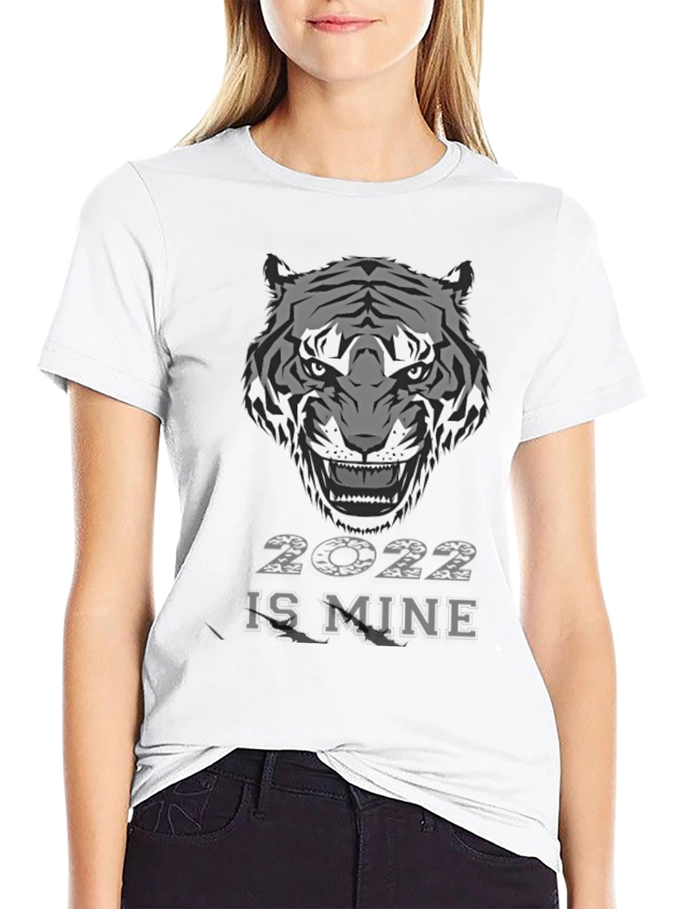 Black Year of the Tiger 2022 Graphic T-Shirt view 9