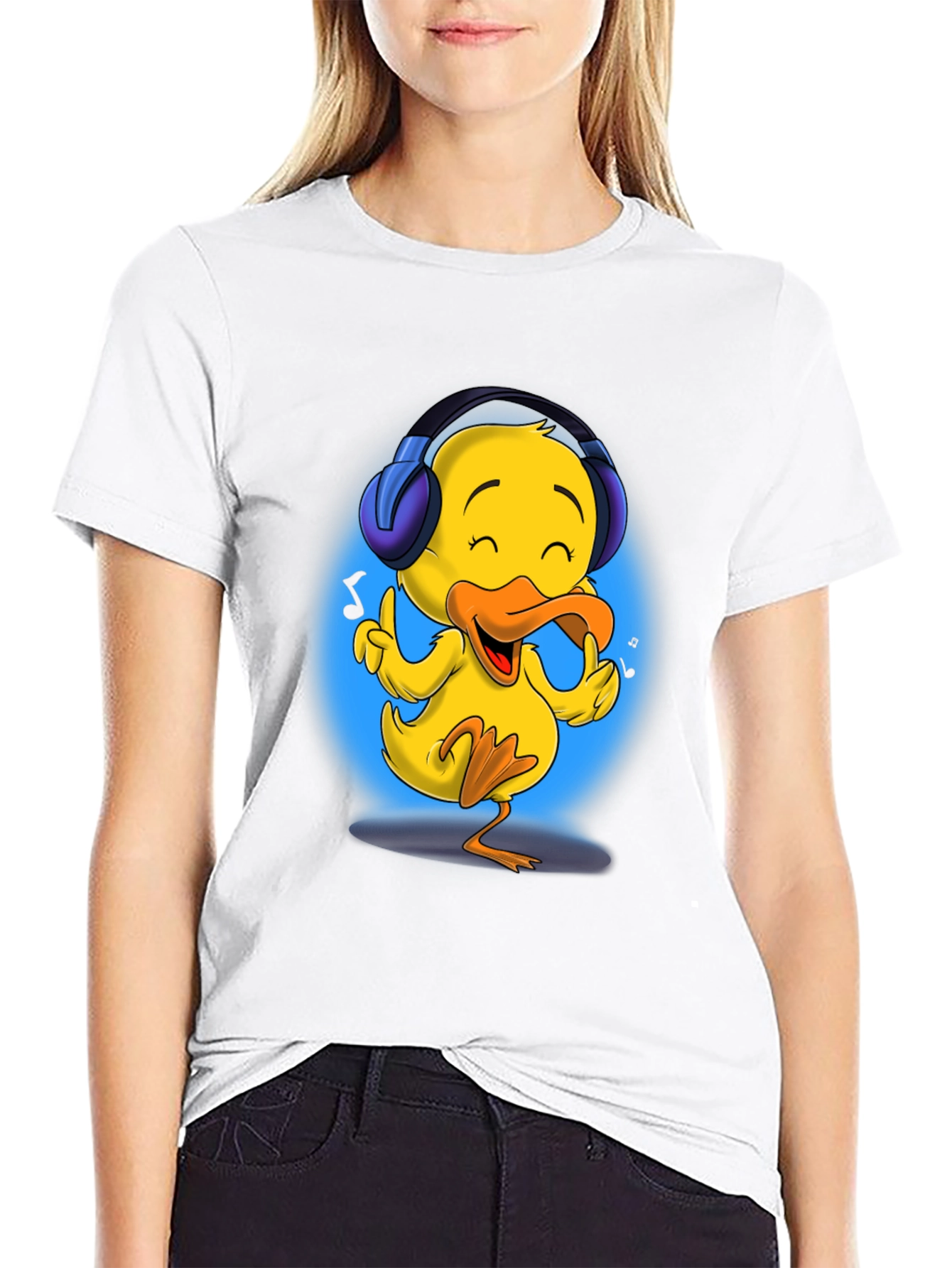 Black Cool Duck T-Shirt - Music Lover Edition view 9