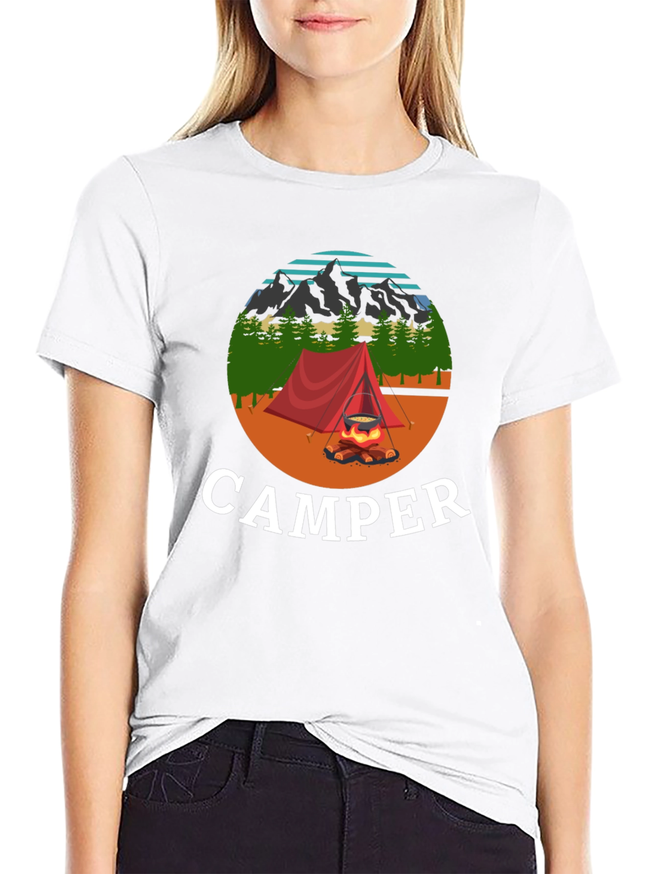Black Camper Graphic T-Shirt view 9