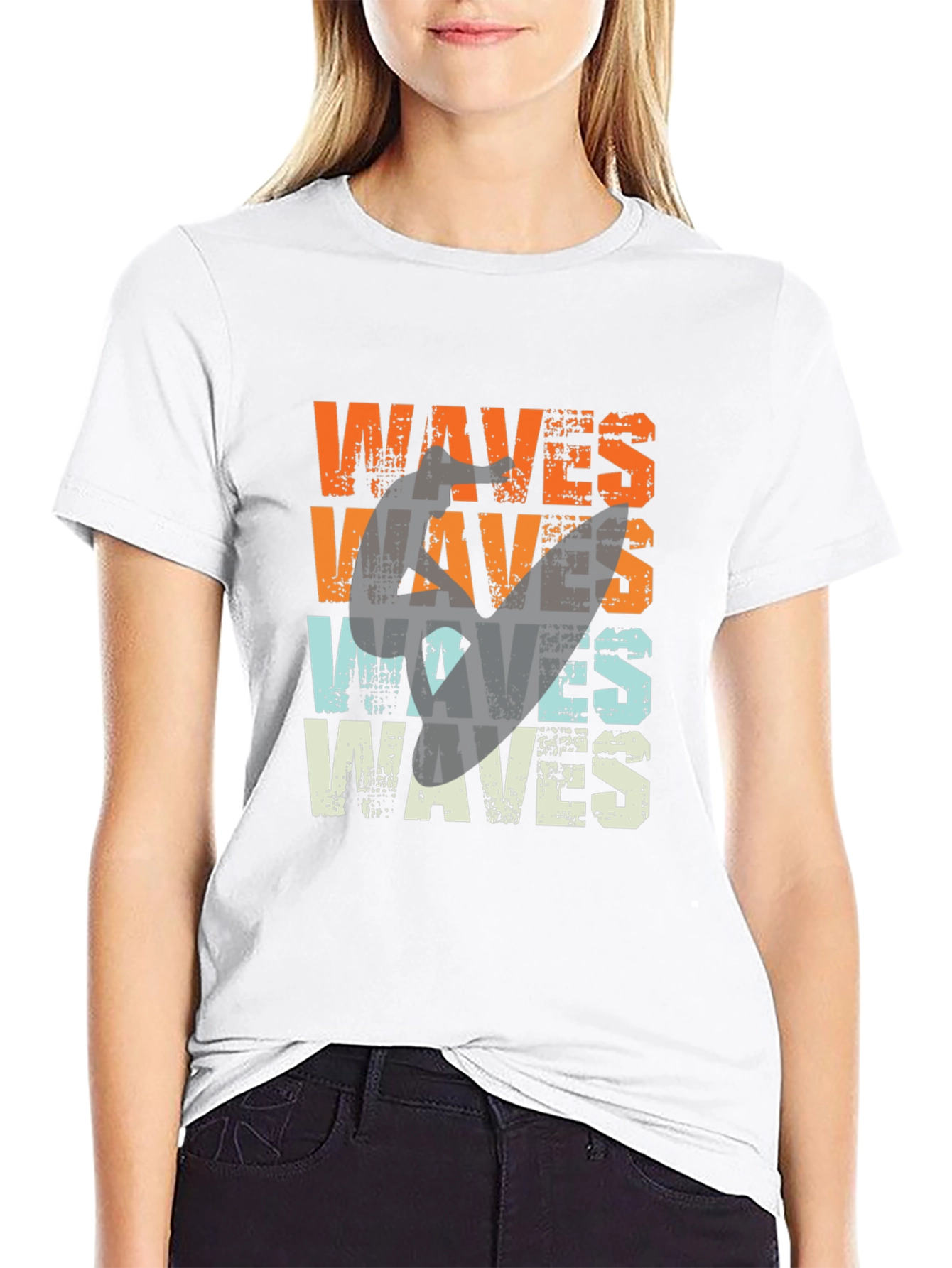 Retro Waves Graphic Tee - Surfer Style T-Shirt - 9