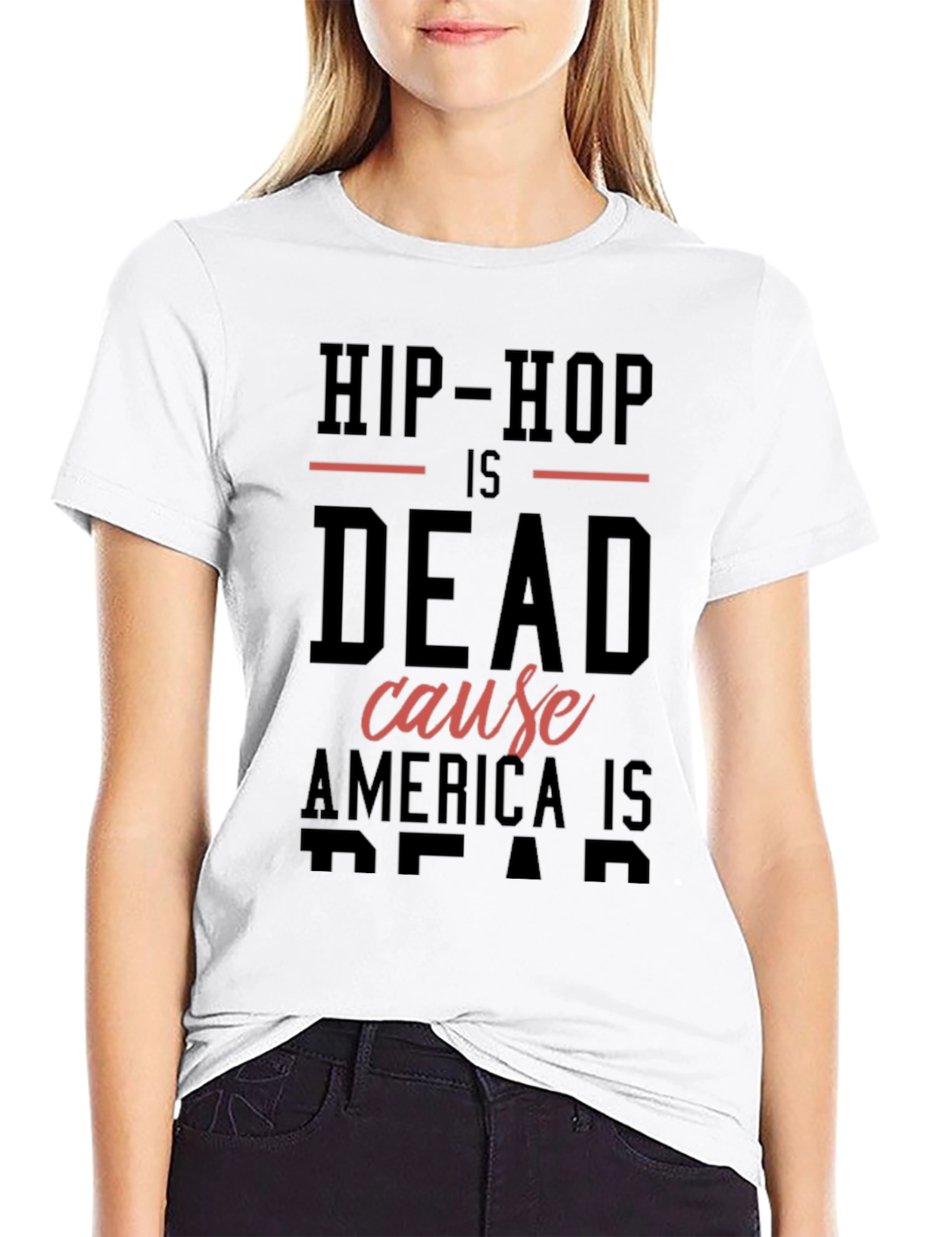 Black Hip-Hop Is Dead Men's Black Graphic Tee view 9
