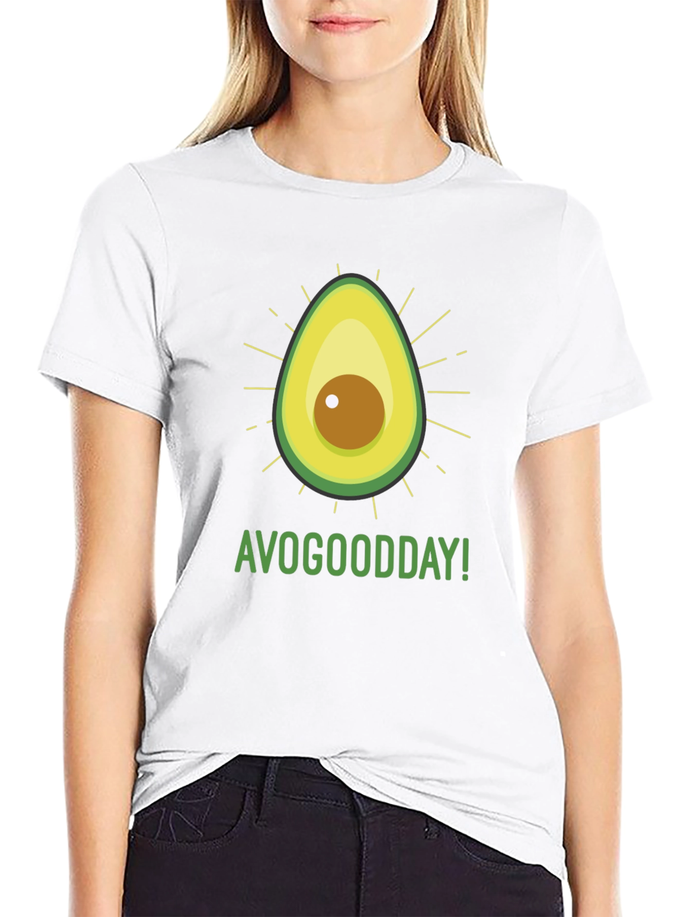 Black AvoGoodDay Graphic Tee - Fresh Avocado Style view 9