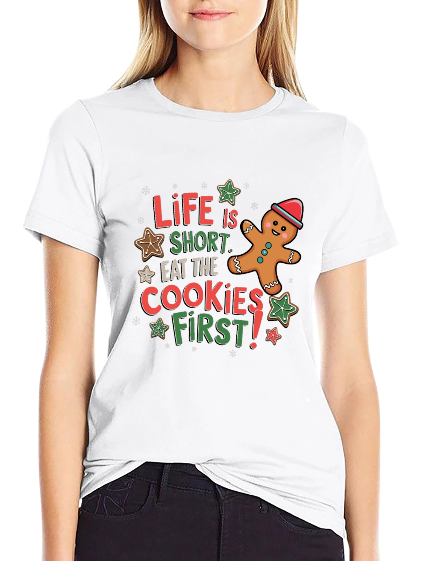 Black Life is Short Eat the Cookies T-Shirt view 9