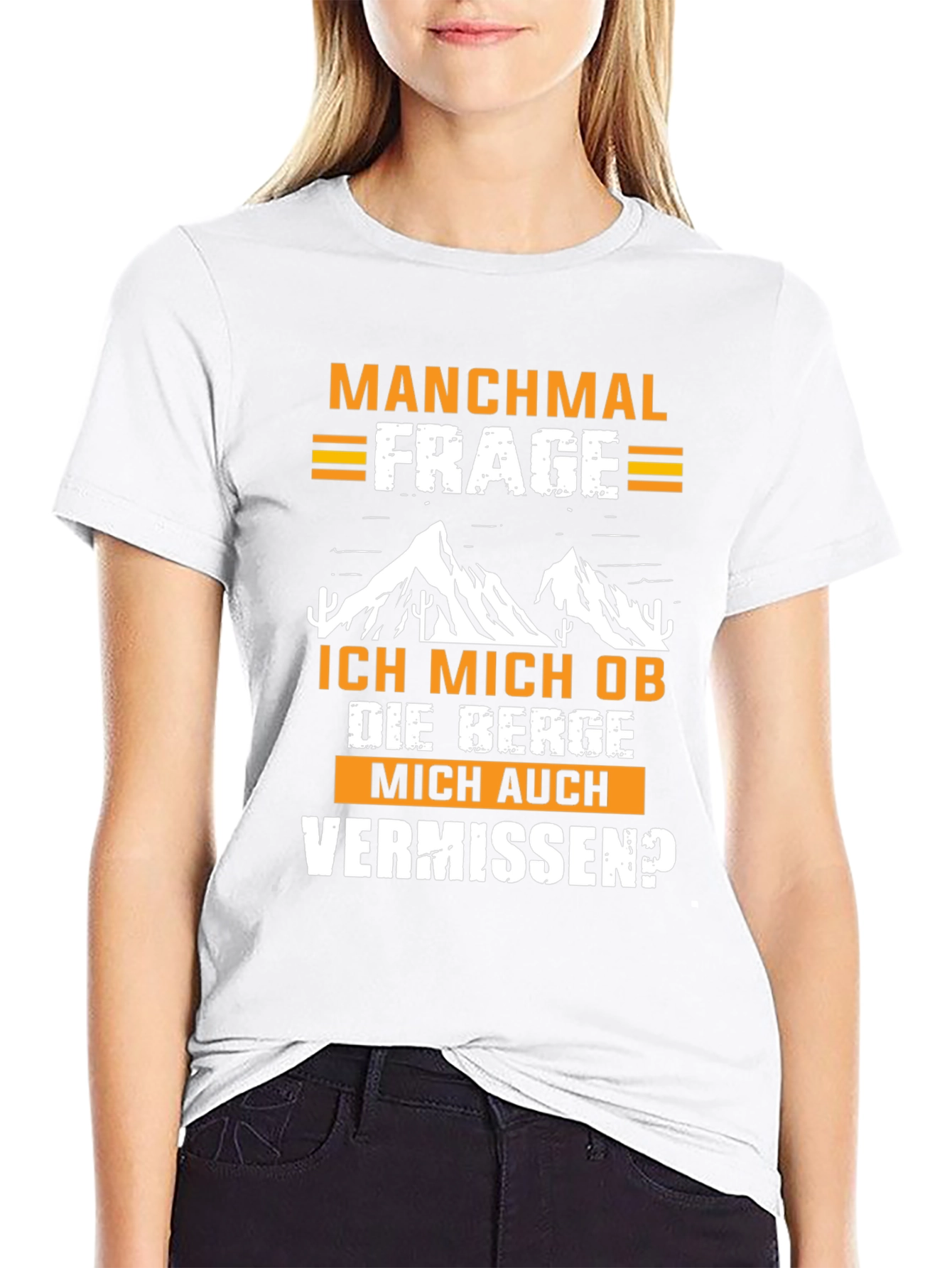 Black Mountain Lover T-Shirt - German Phrase view 9