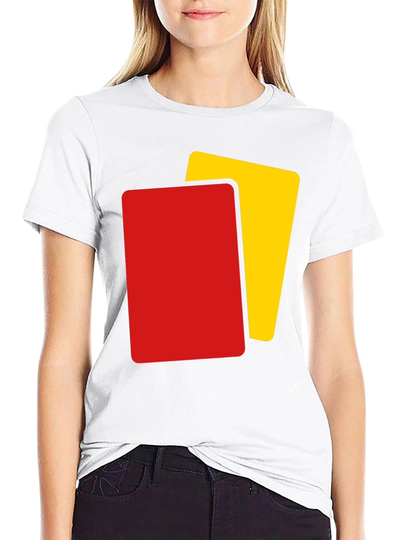Black Referee Card T-Shirt - Black view 9