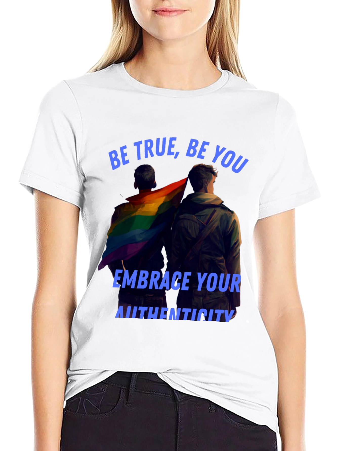 Black Be True Graphic Tee view 9