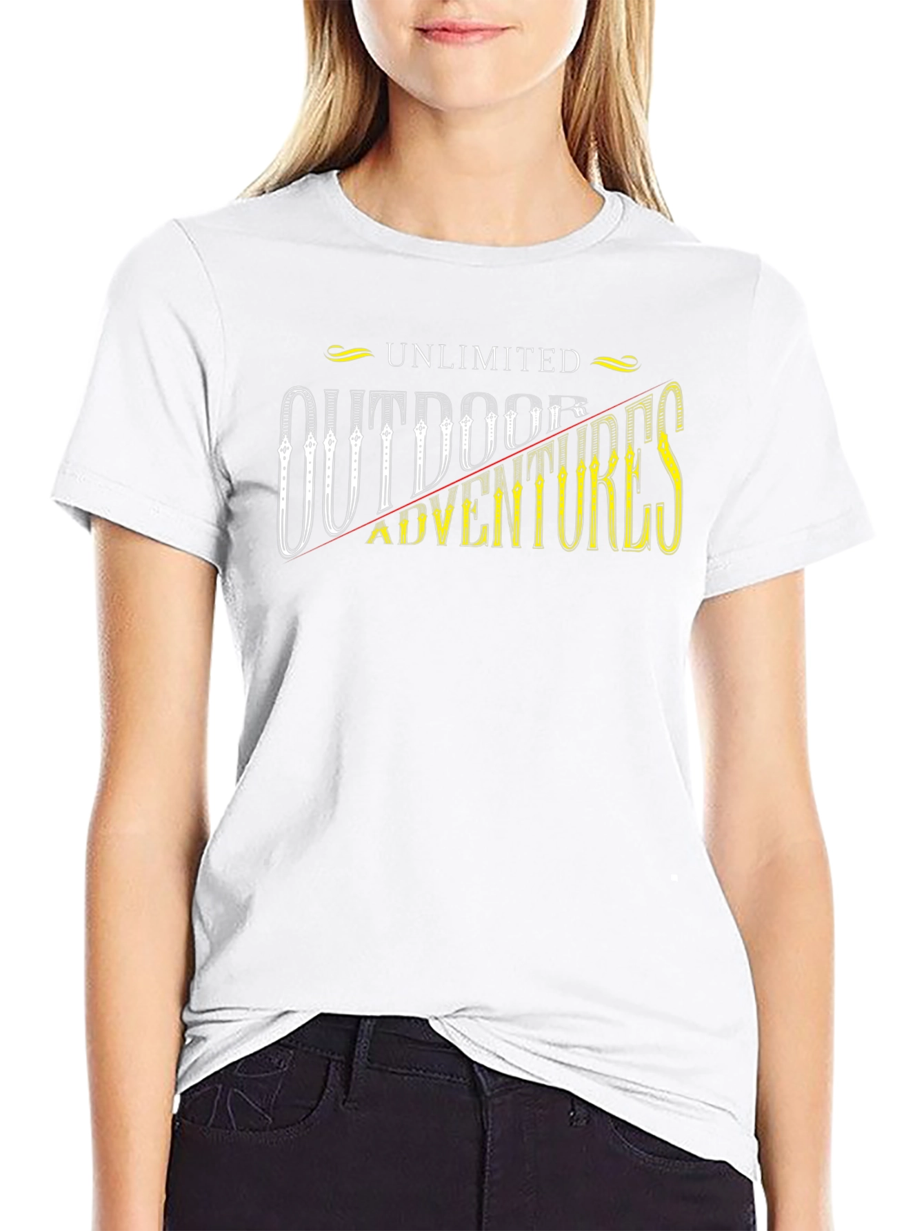 Black Unlimited Outdoor Adventures T-Shirt view 9