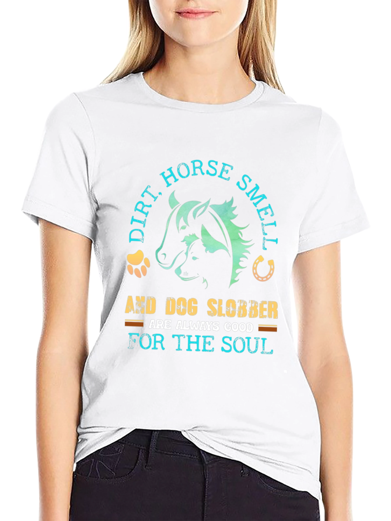 Black Dirt, Horse Smell & Dog Slobber T-Shirt view 9