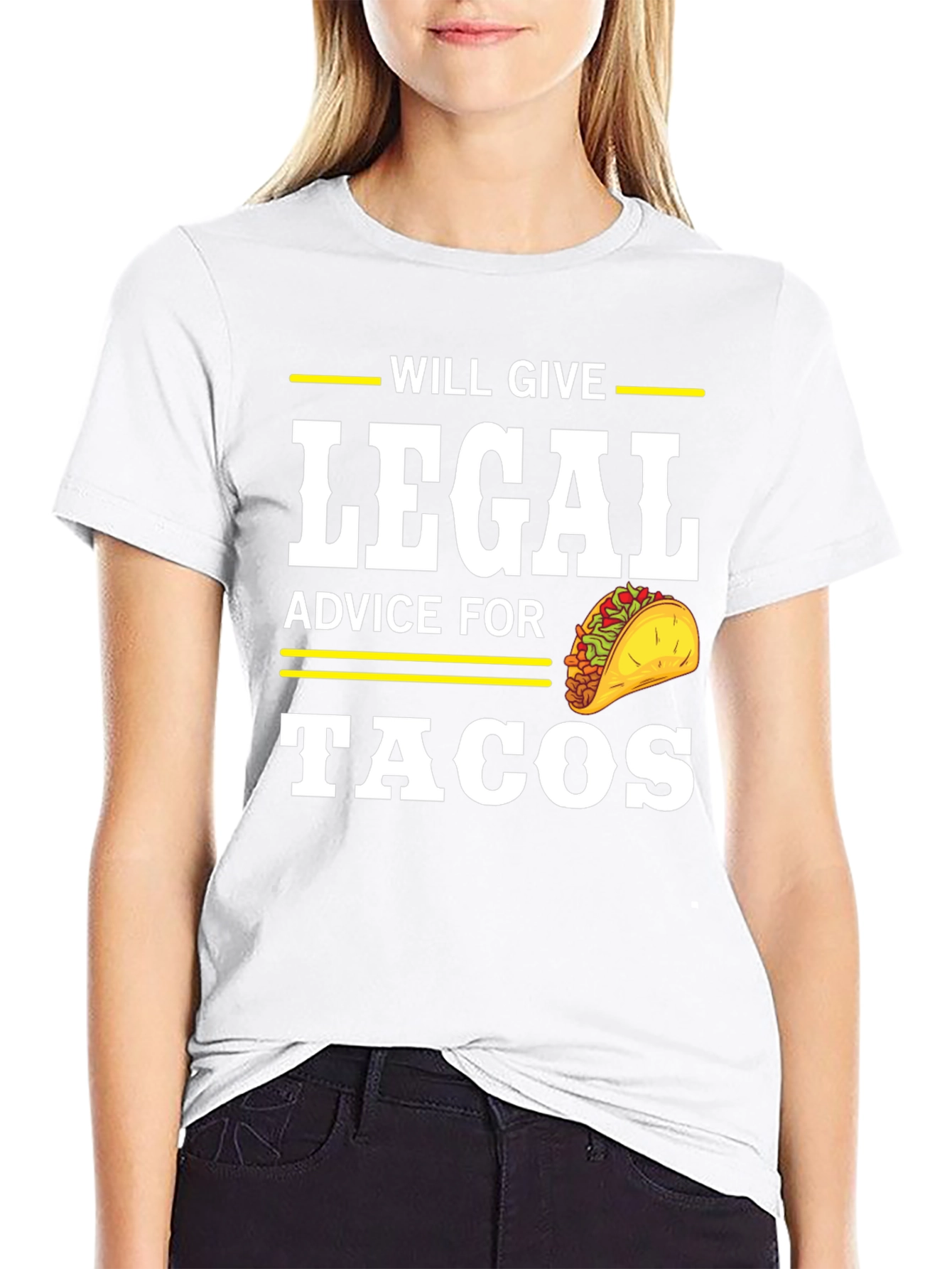 Black Will Give Legal Advice for Tacos T-Shirt view 9