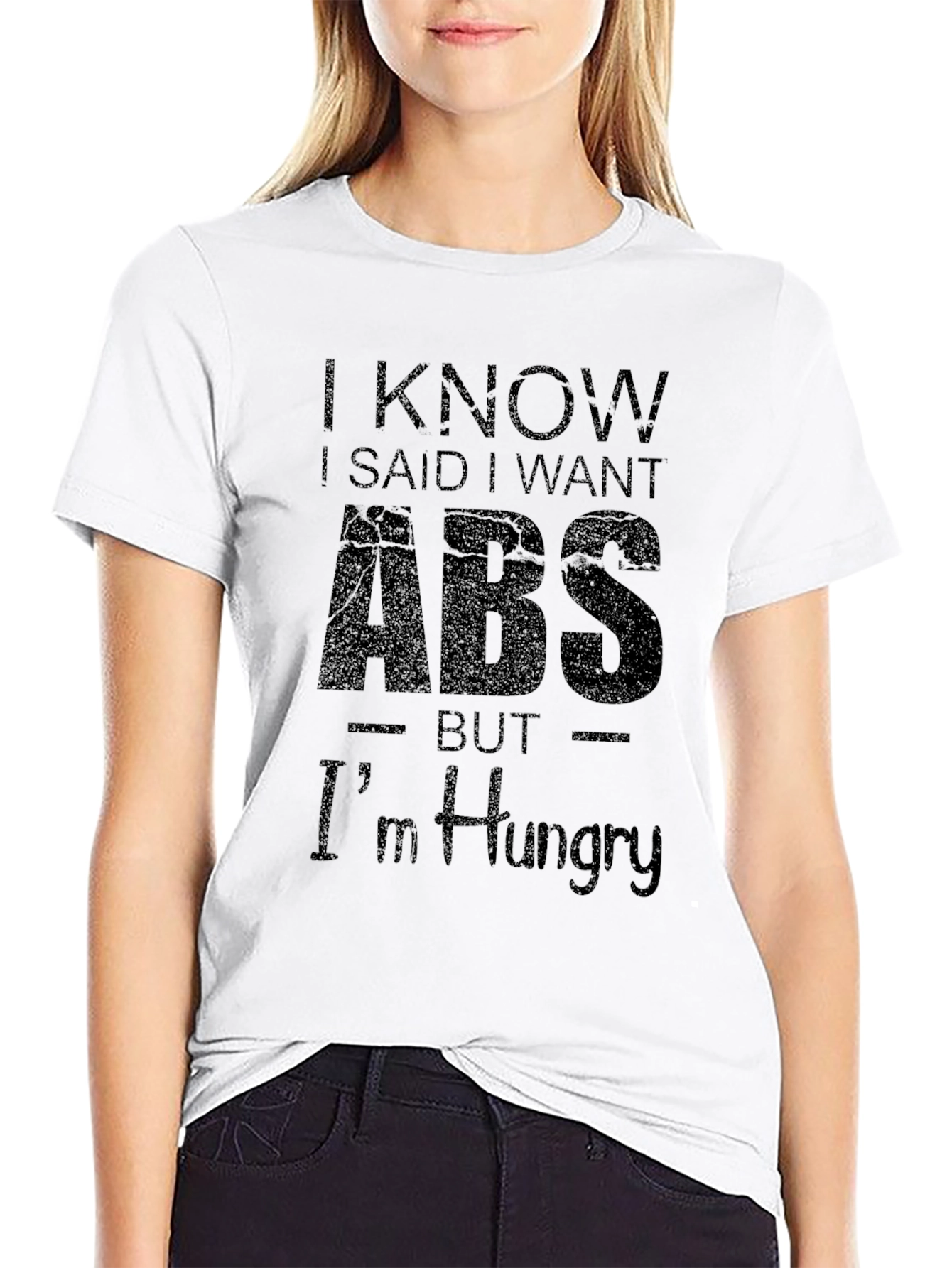 Black I Know I Said I Want ABS T-Shirt view 9