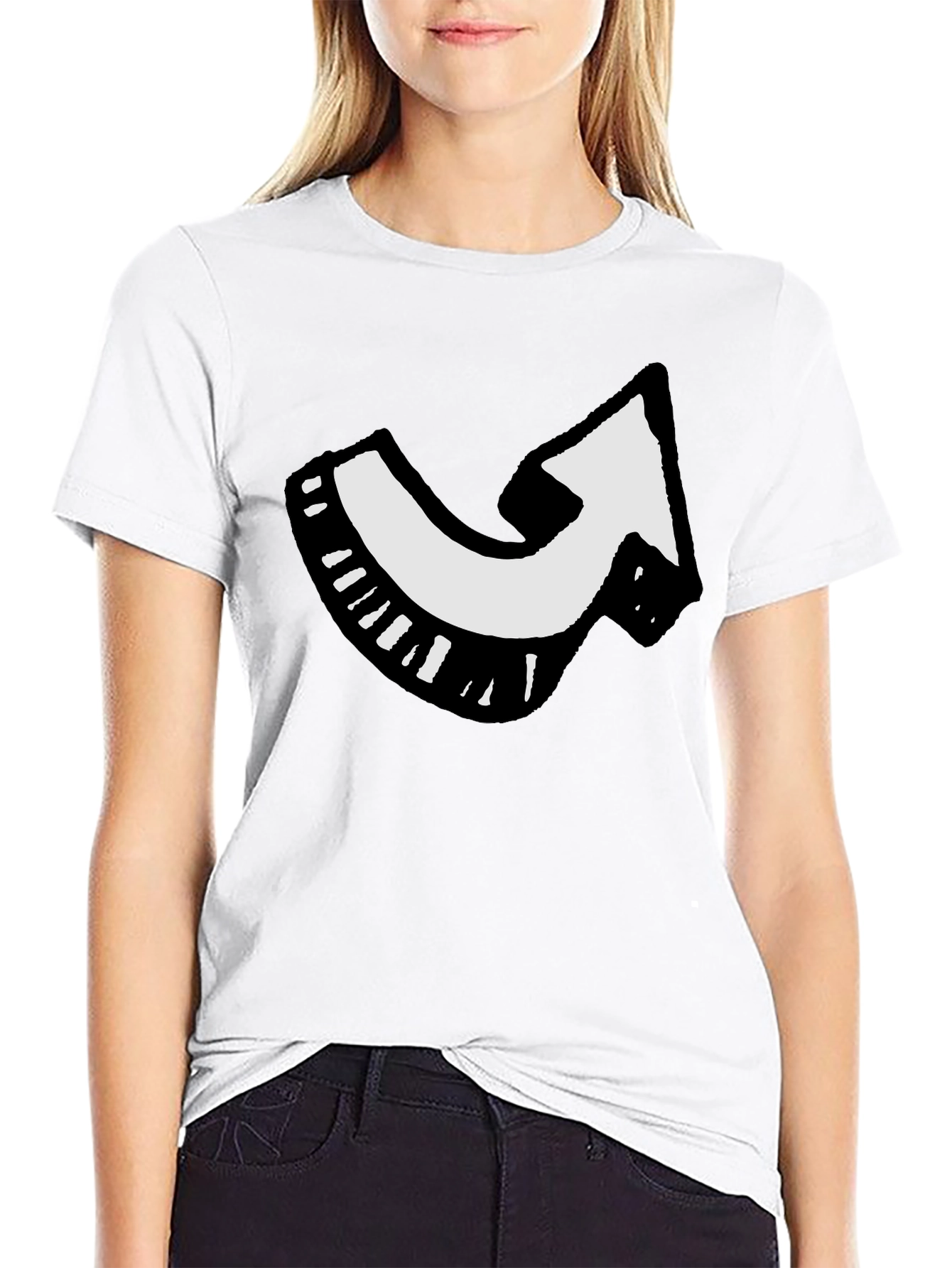 Black Arrow Graphic Black T-Shirt - Point the Way! view 9