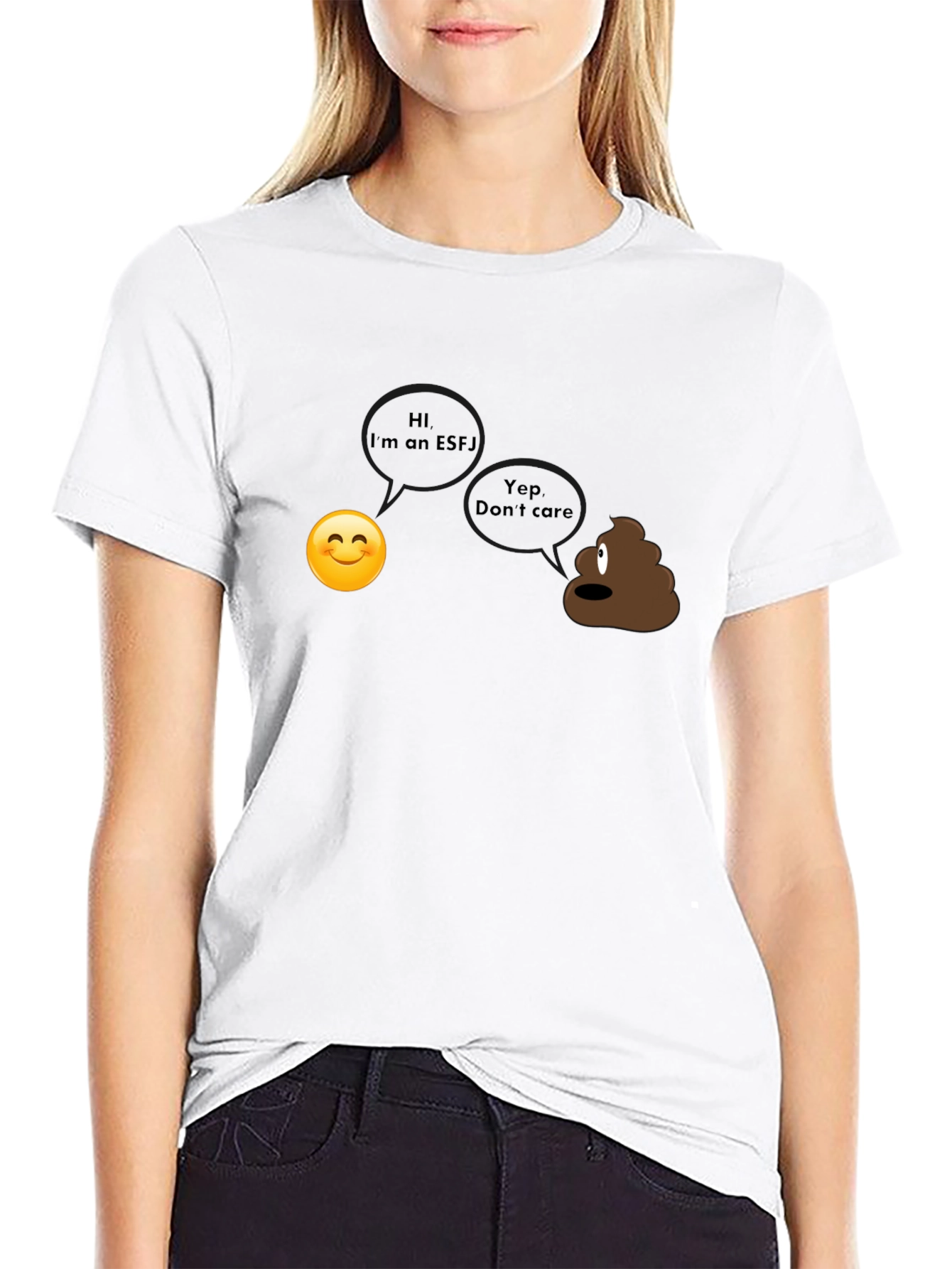 Black Funny ESFJ Personality T-Shirt - Novelty Apparel view 9