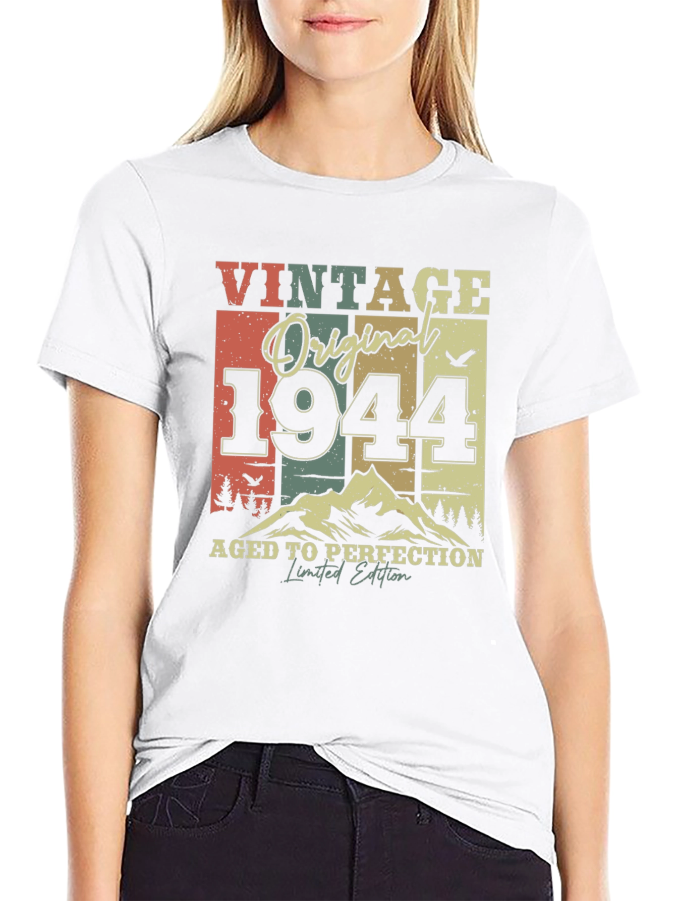 Black Vintage 1944 Aged to Perfection Limited Edition Tee view 9