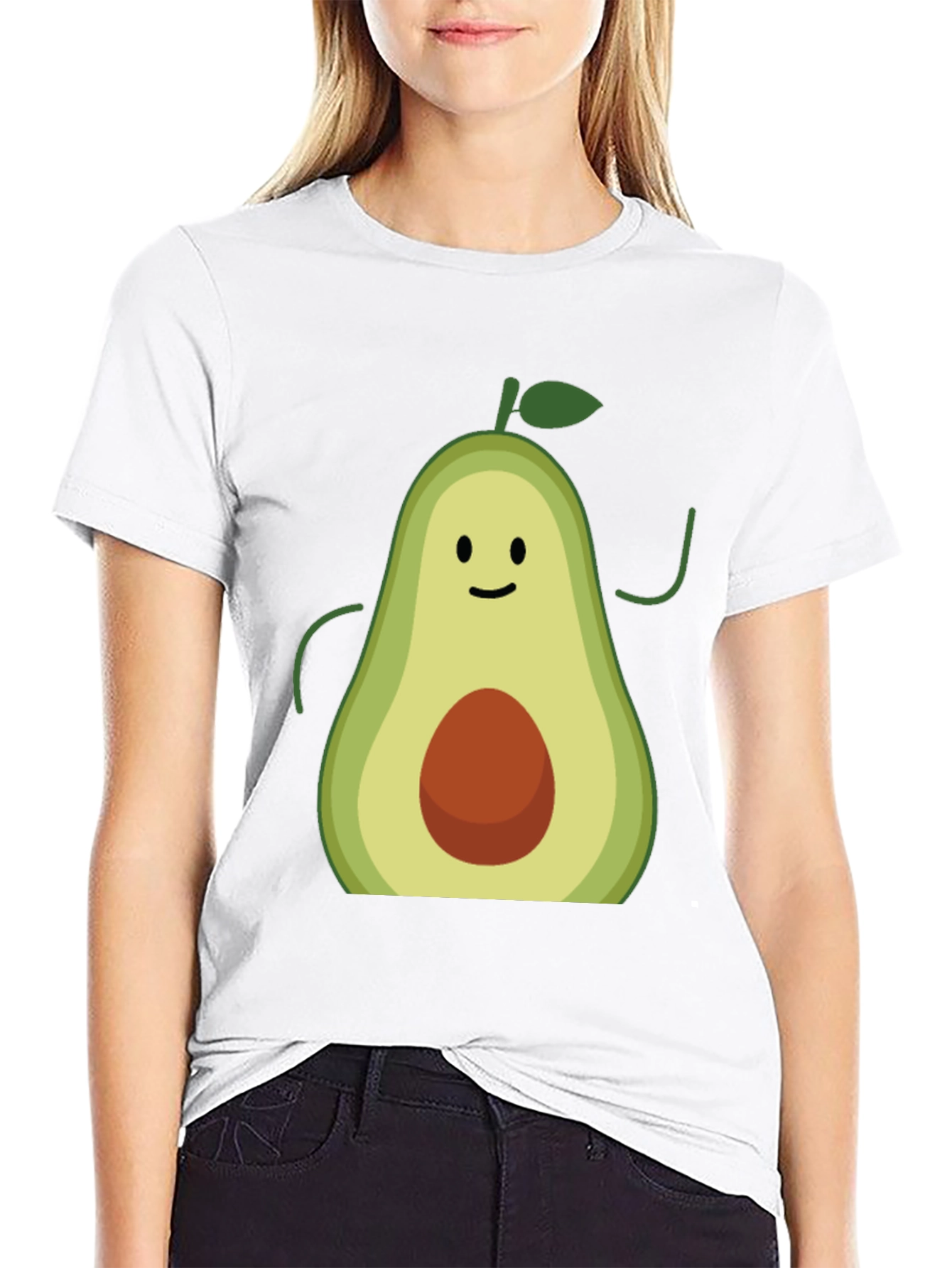 Black Avocado Graphic Tee - Funny Fruit T-Shirt view 9