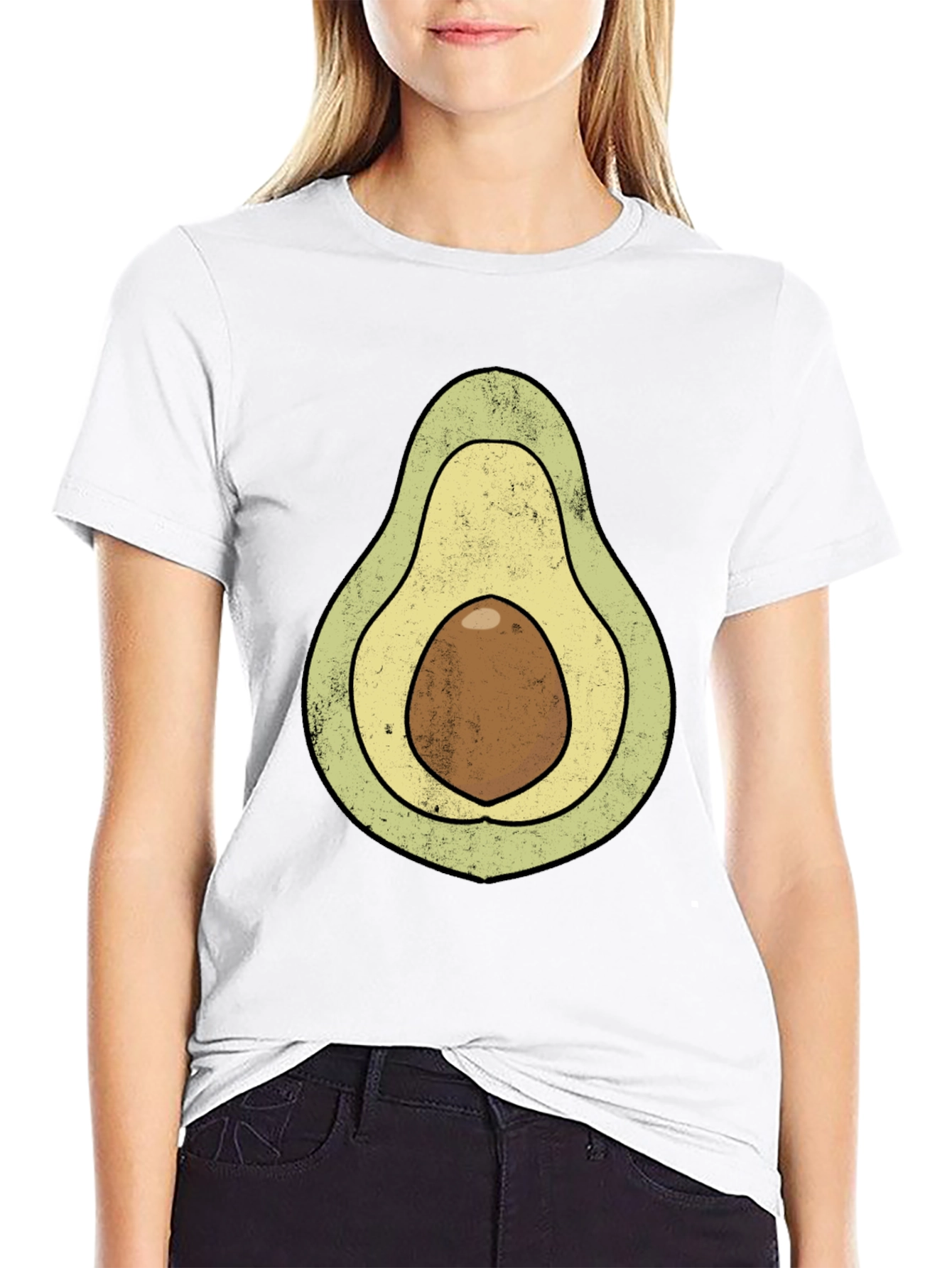 Black Avocado Graphic T-Shirt - Novelty Food Tee view 9