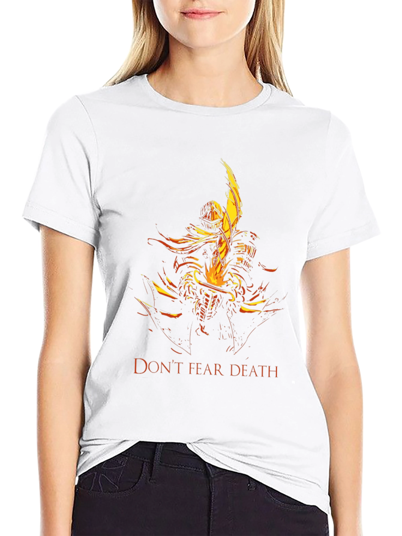 Black Don't Fear Death T-Shirt - Knight Graphic Tee view 9