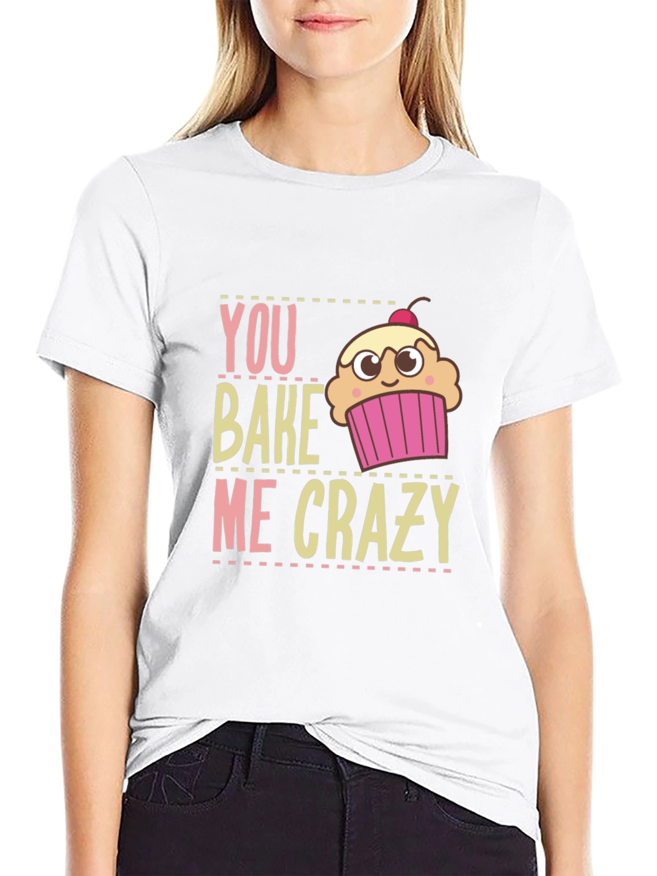 Black You Bake Me Crazy Graphic T-Shirt view 9