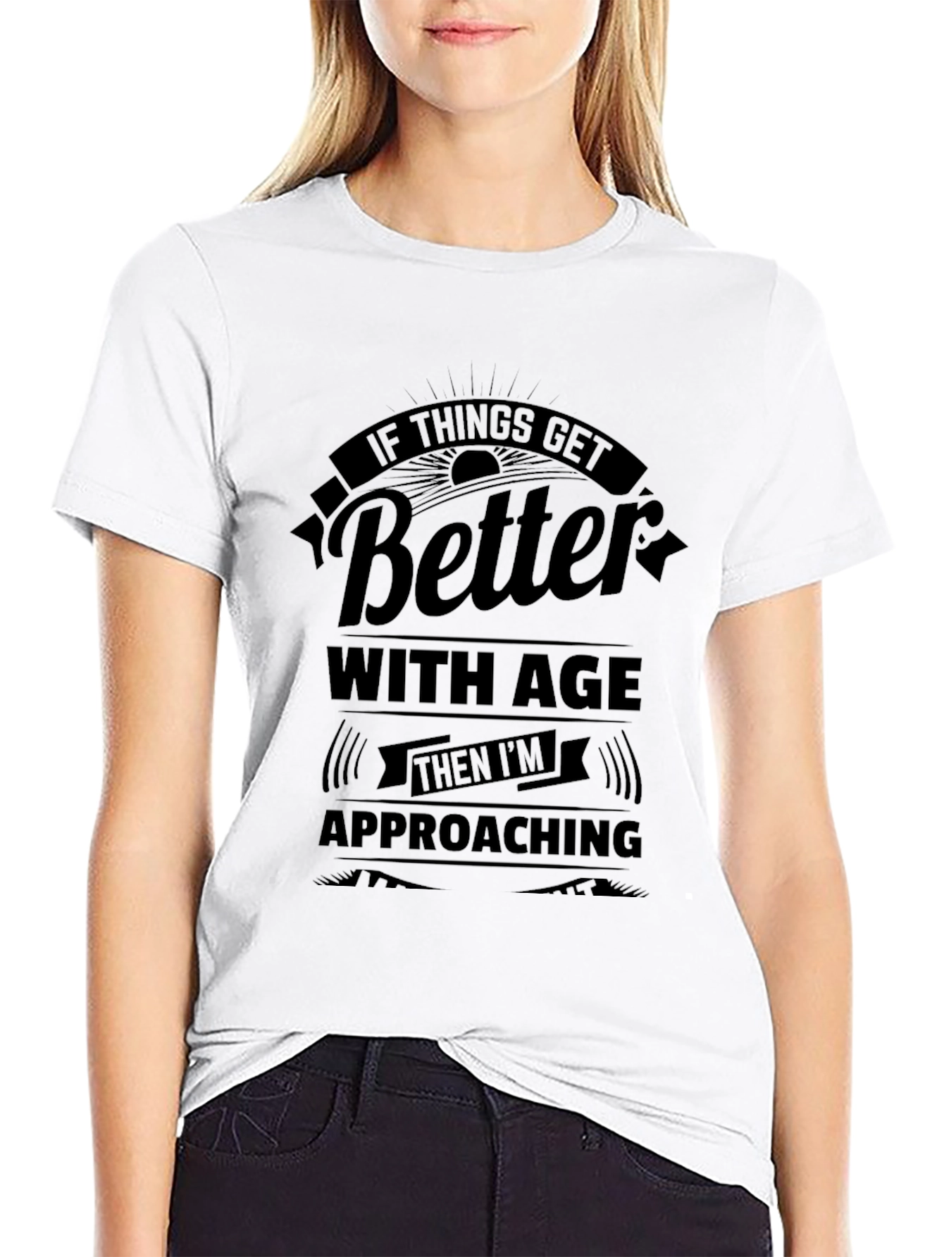 Black Funny "Better With Age" Graphic T-Shirt view 9