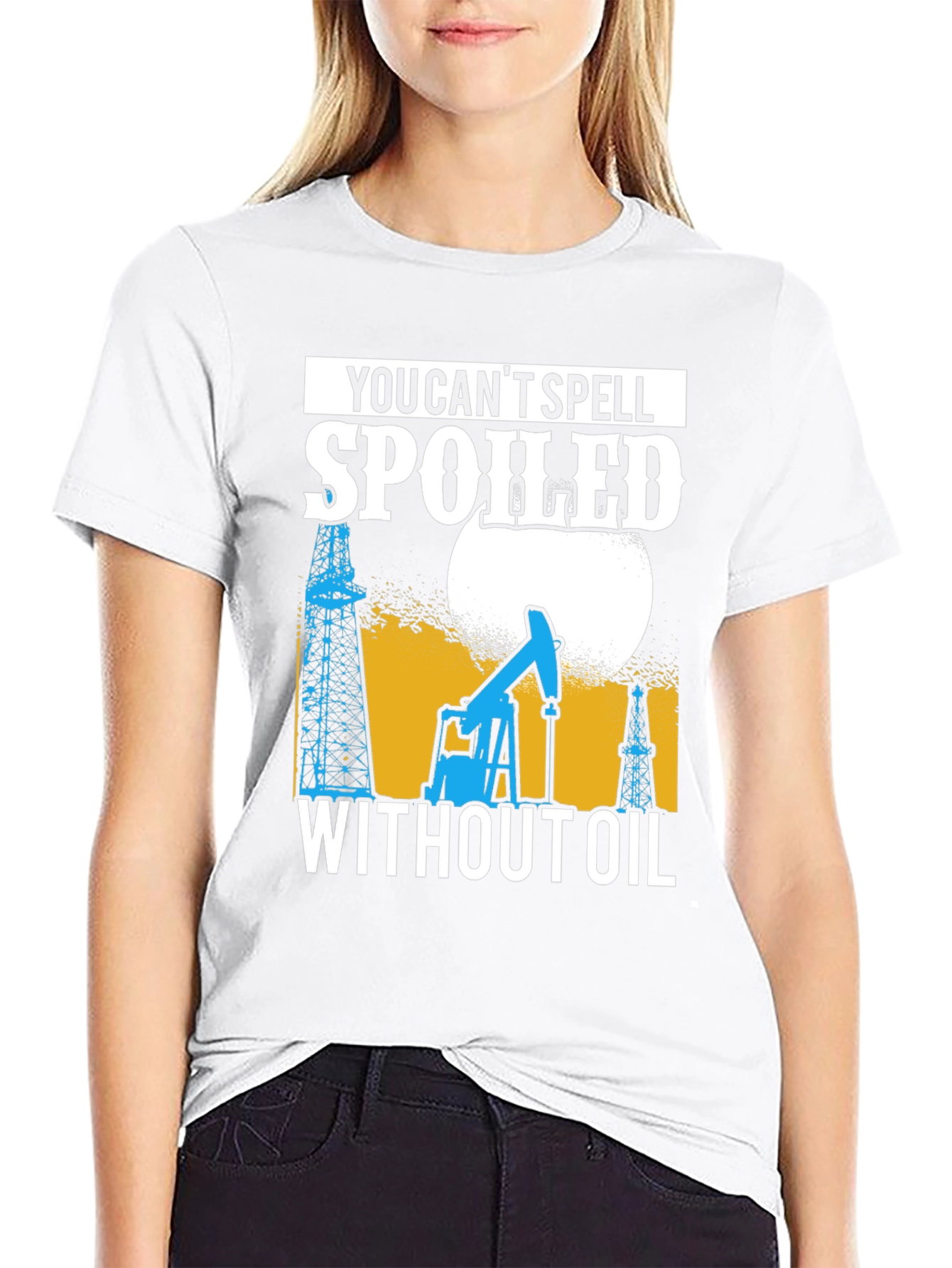 Black Spoiled Without Oil T-Shirt view 9