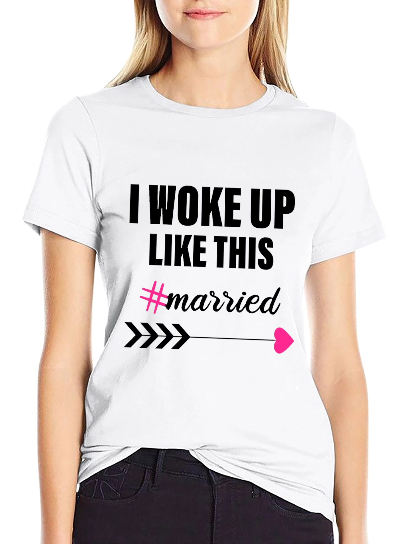 Black Woke Up Like This Married Graphic Tee view 9