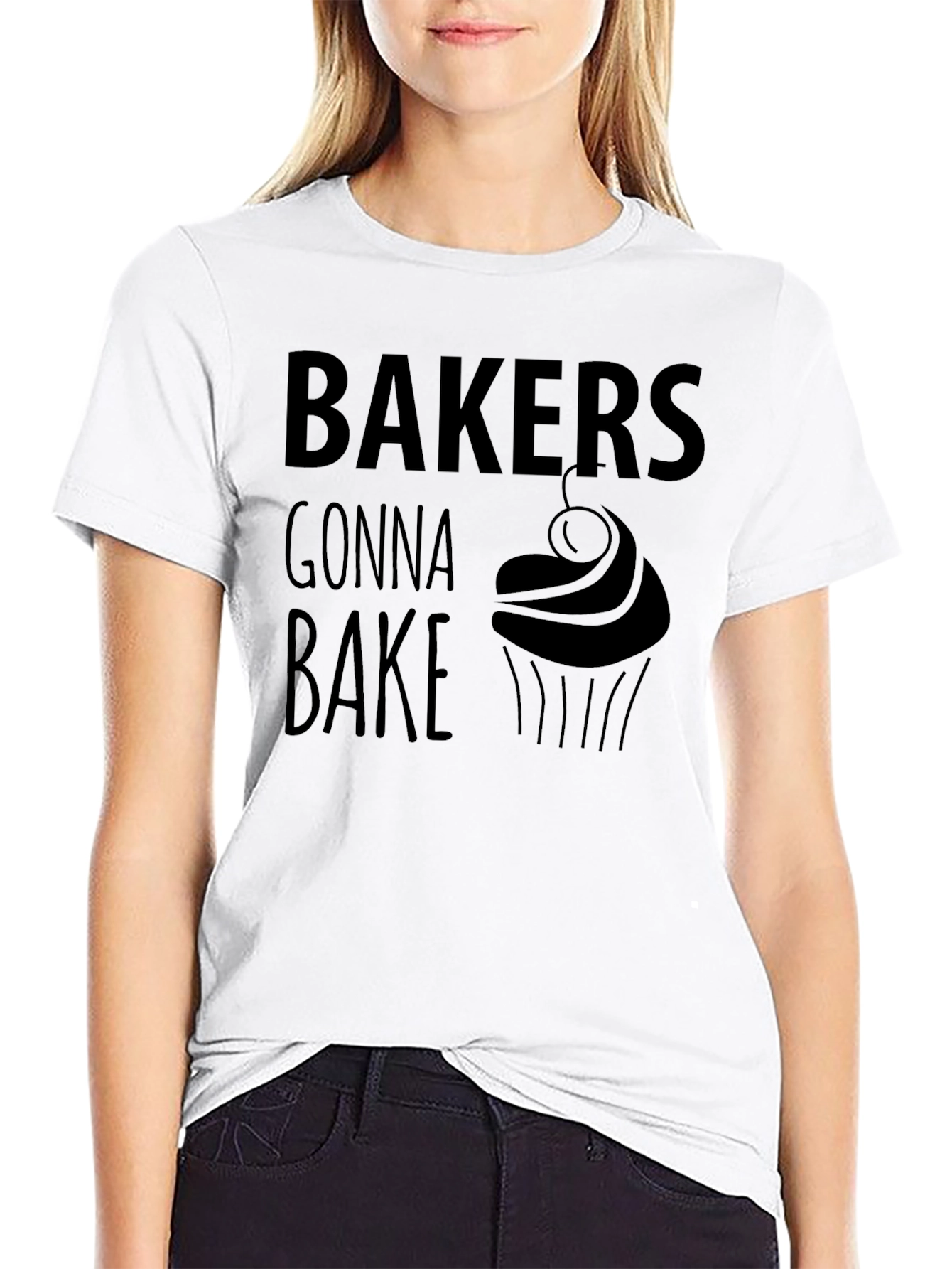 Black Bakers Gonna Bake Graphic T-Shirt, Novelty Tee view 9