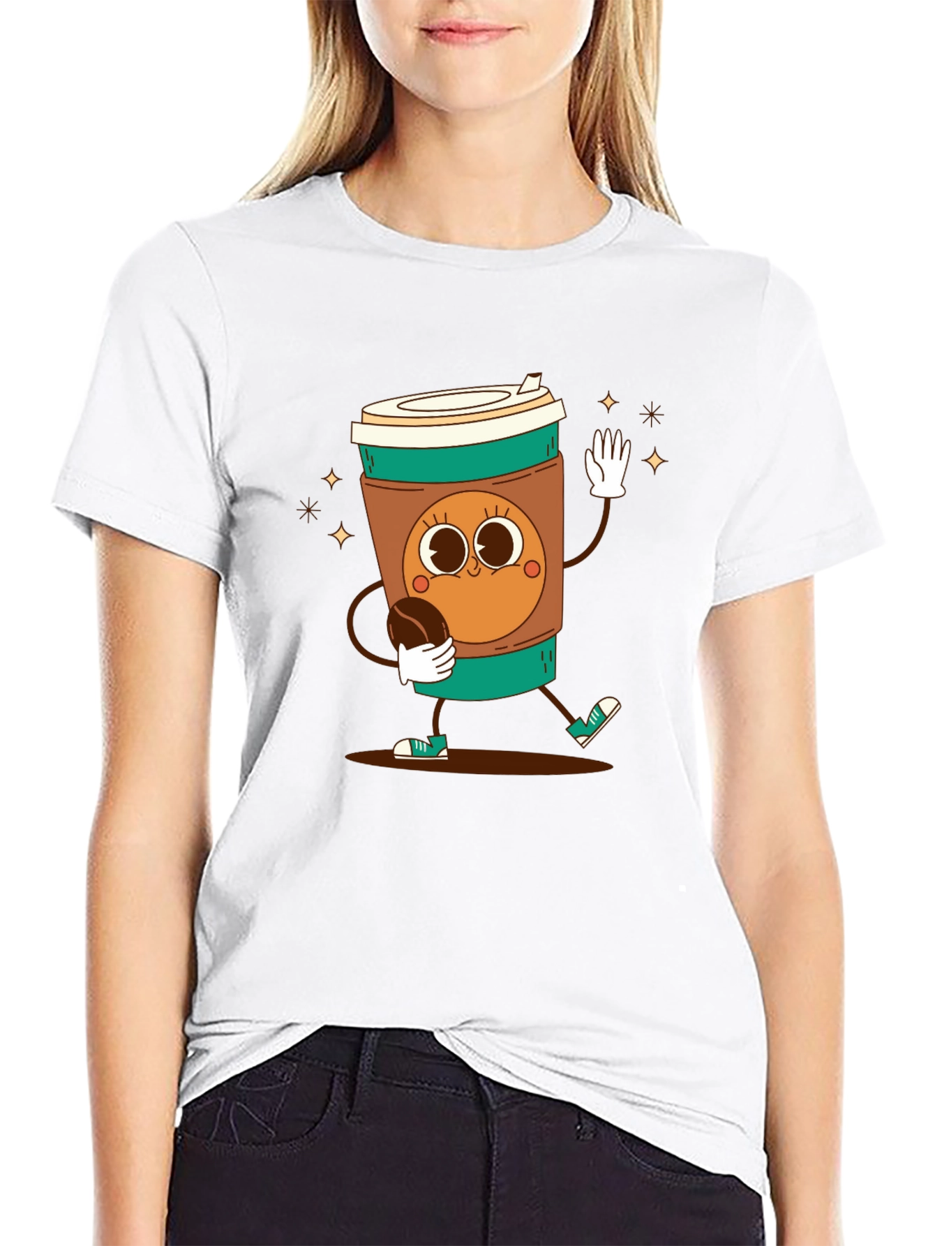 Black Coffee Character T-Shirt view 9