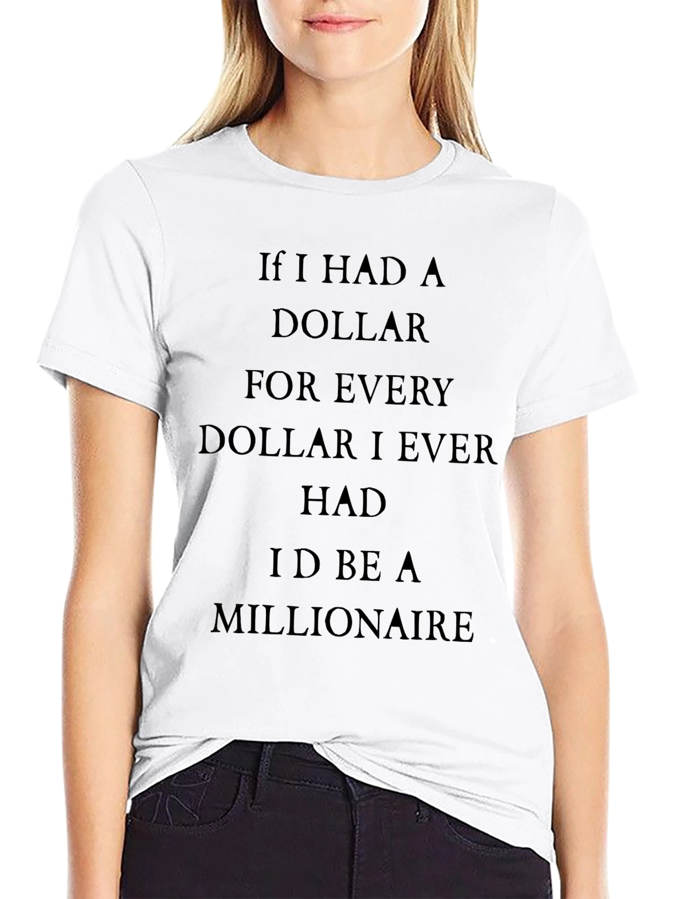 Black Dollar Millionaire Graphic Tee - Black Casual Shirt view 9
