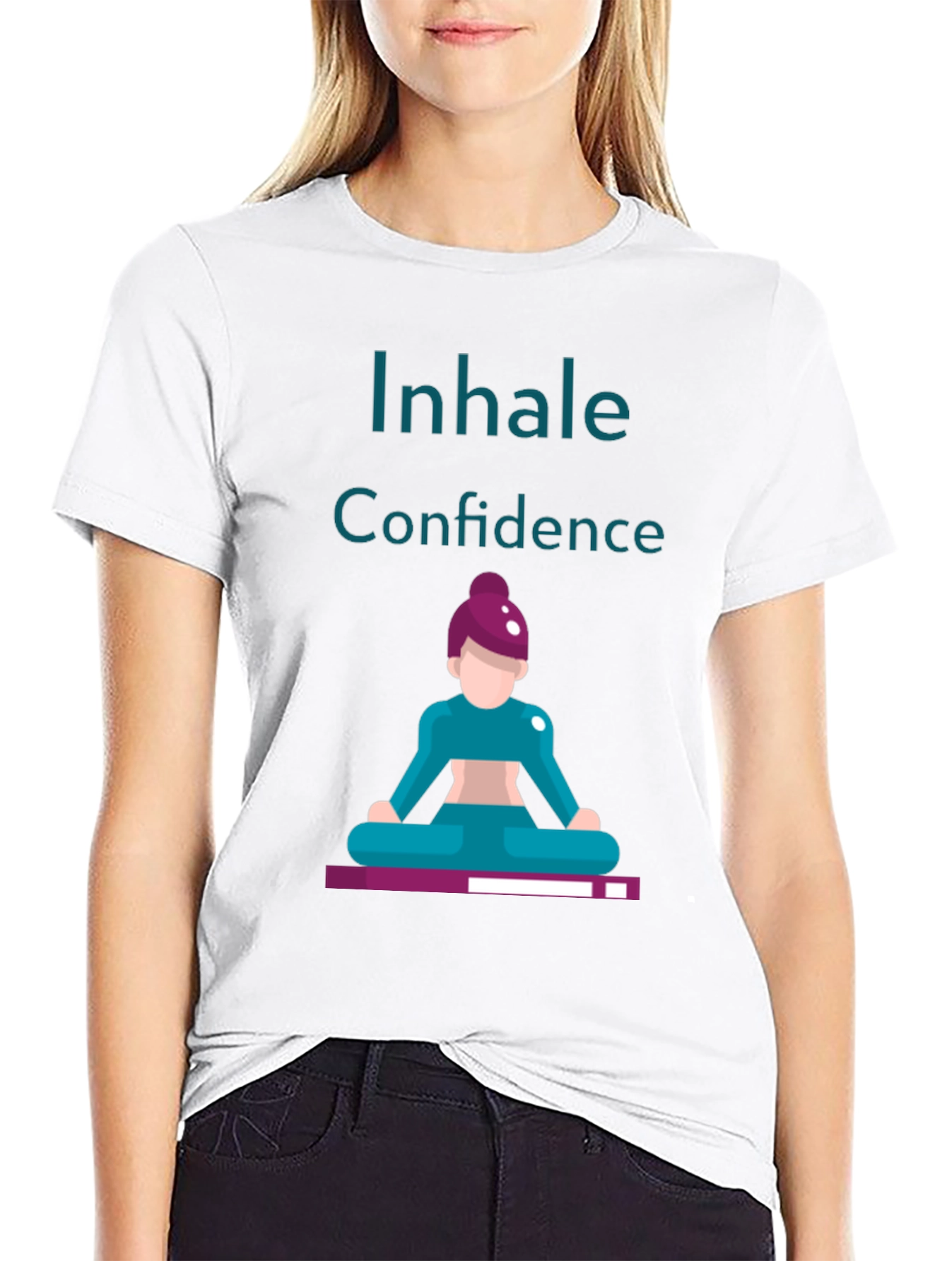 Black Inhale Confidence Graphic Tee - Black view 9