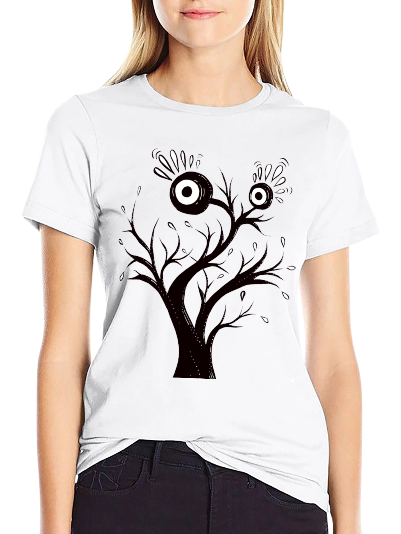 Black Eye Tree Graphic Tee - Men's Black T-Shirt view 9
