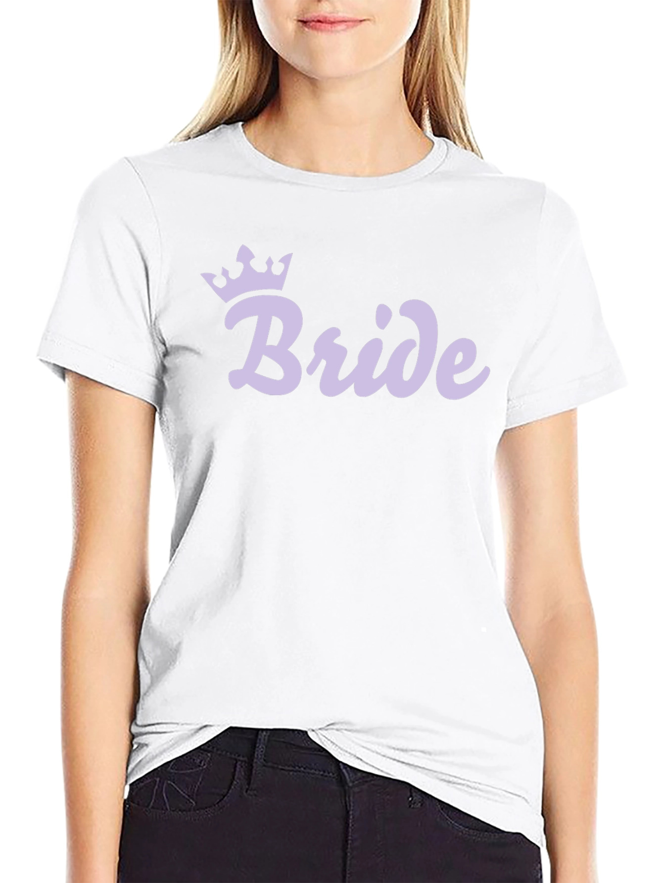 Bride T-Shirt with Crown - Bridal Party Tee - 9
