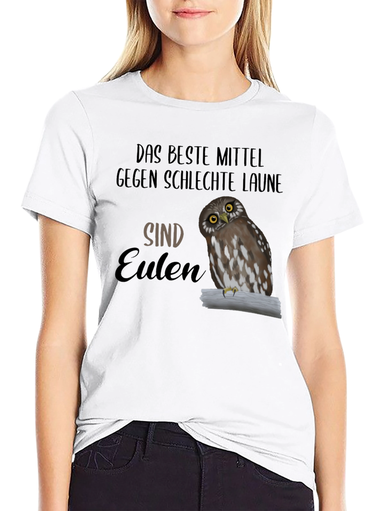 Black Owl T-Shirt - Das Beste Mittel Gegen Schlechte Laune view 9