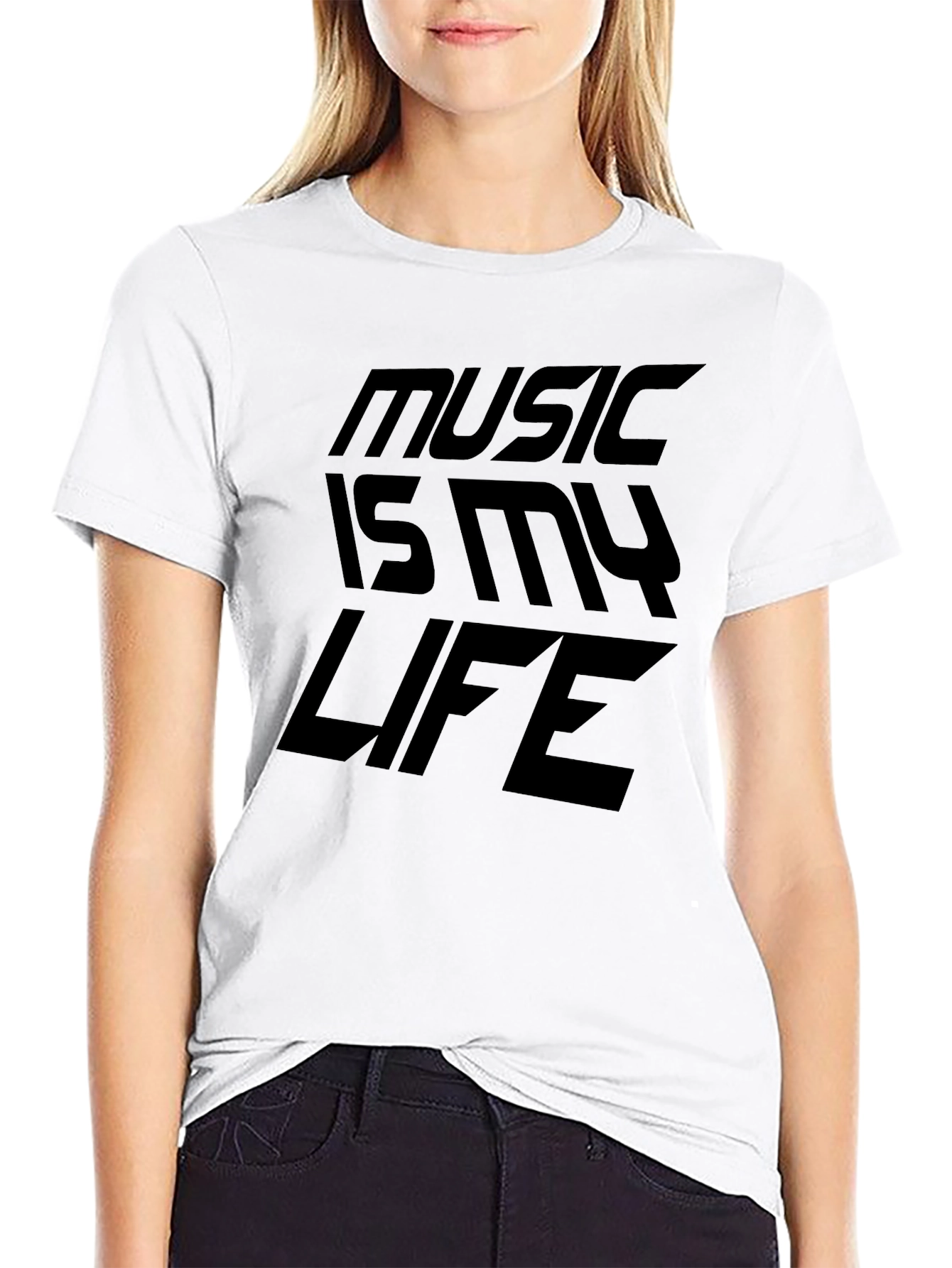 Black Music is My Life Graphic Tee - Black view 9