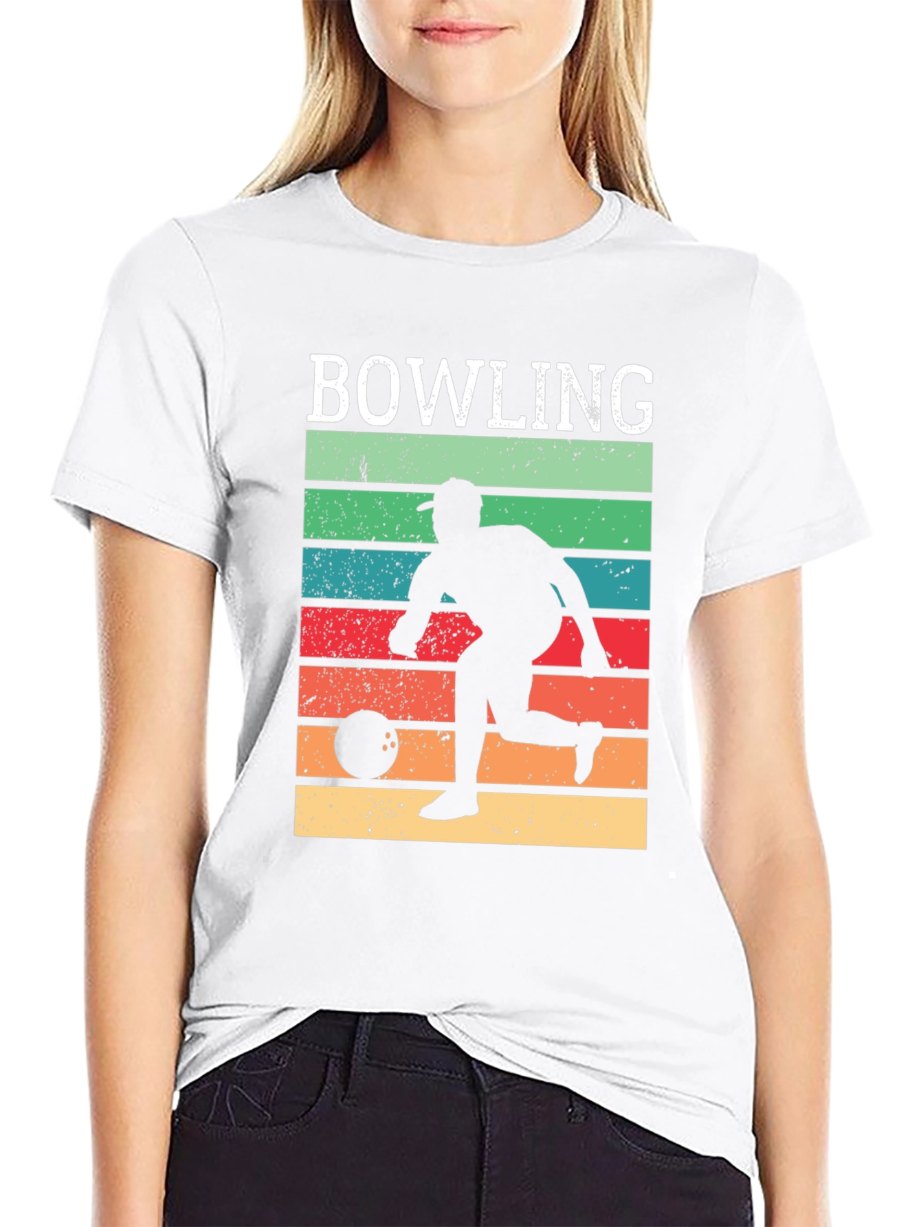 Black Retro Bowling T-Shirt view 9