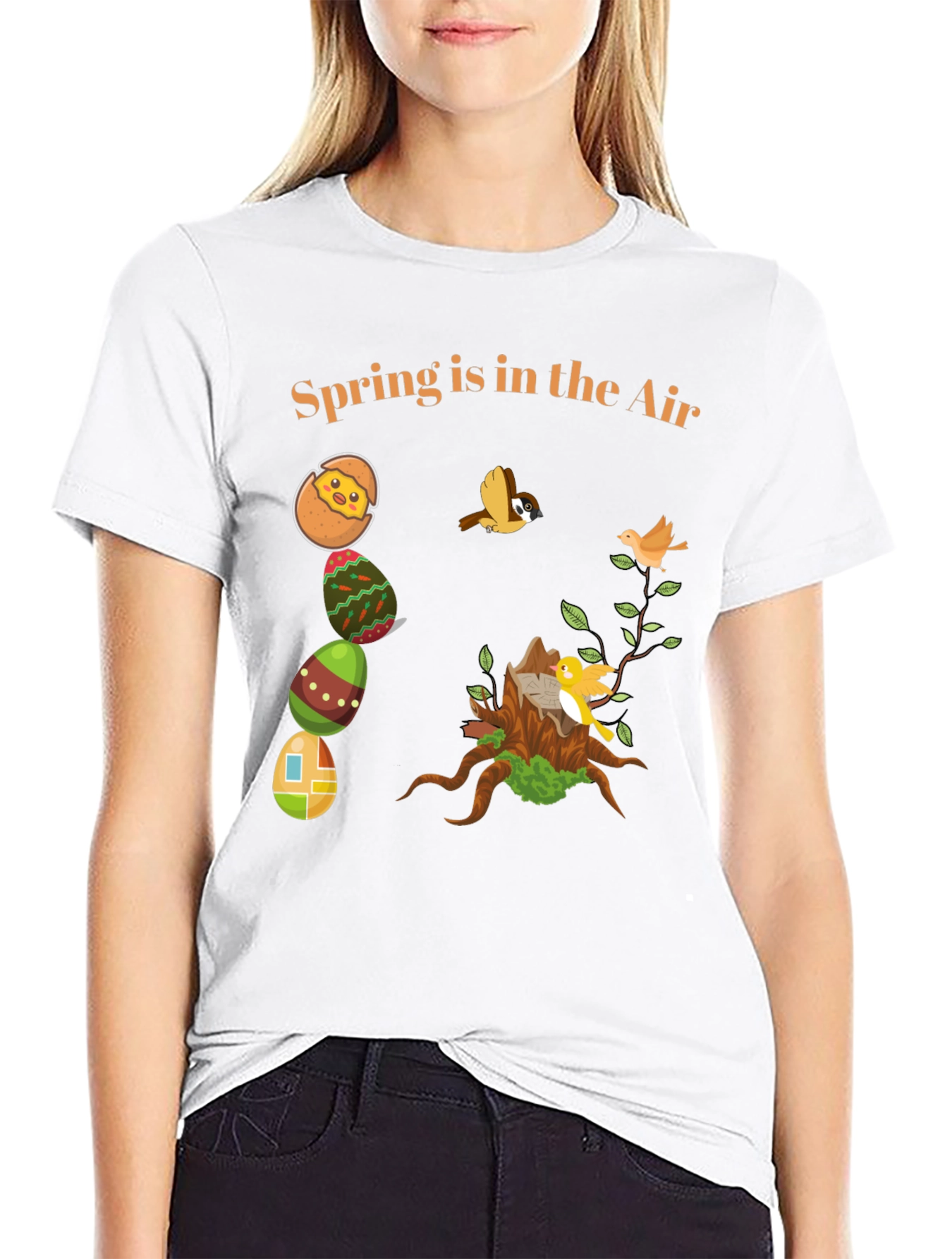Black Spring is in the Air Graphic T-Shirt view 9