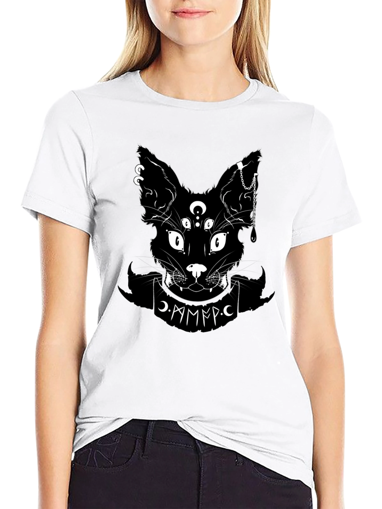 Occult Cat Graphic Tee - 9