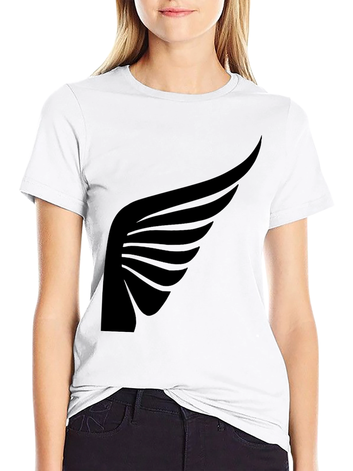 Black Black Wing Graphic Tee - Stylish Men's T-Shirt view 9