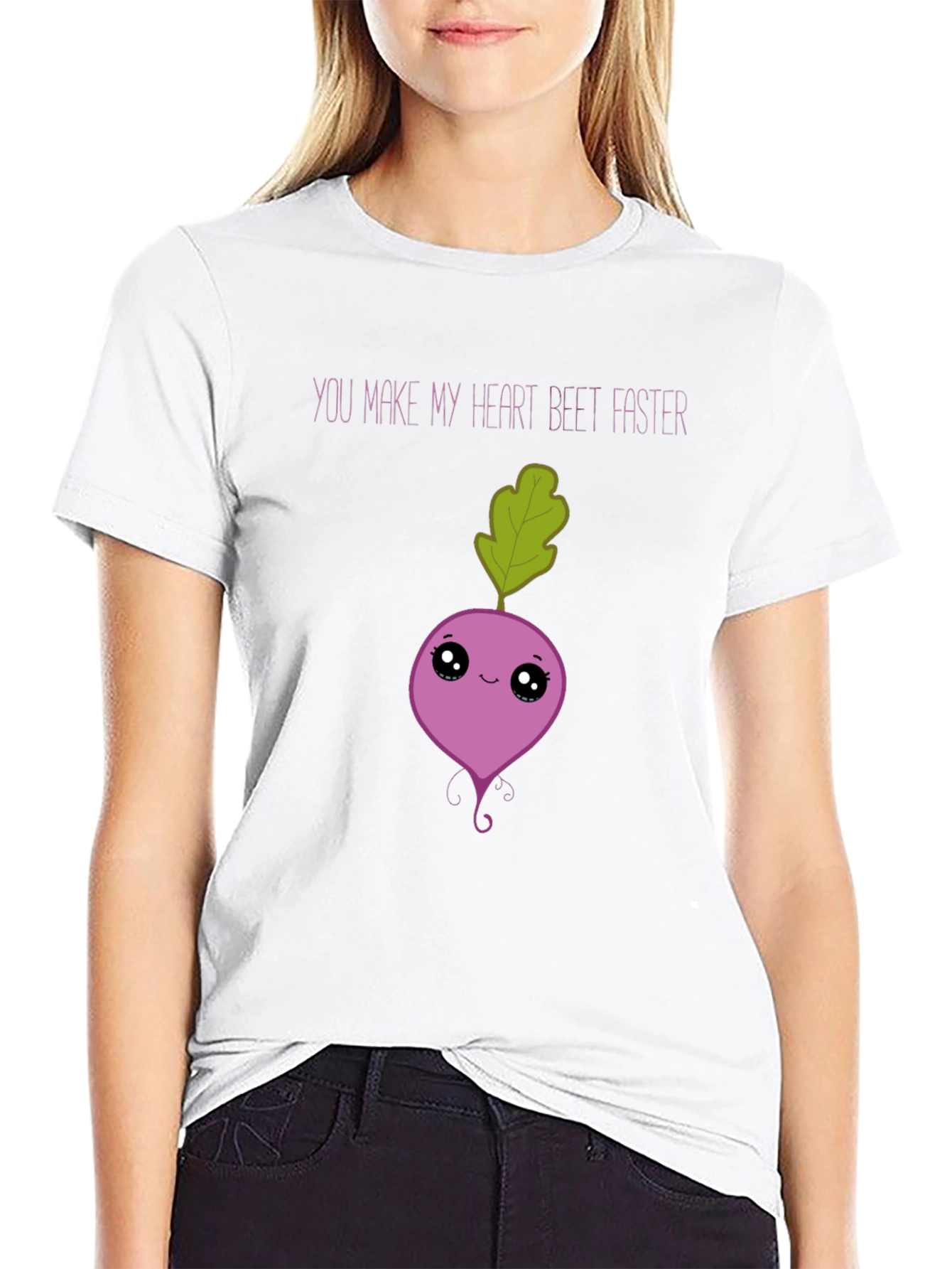 Black Beet Faster T-Shirt: Funny Heart Pun Tee view 9