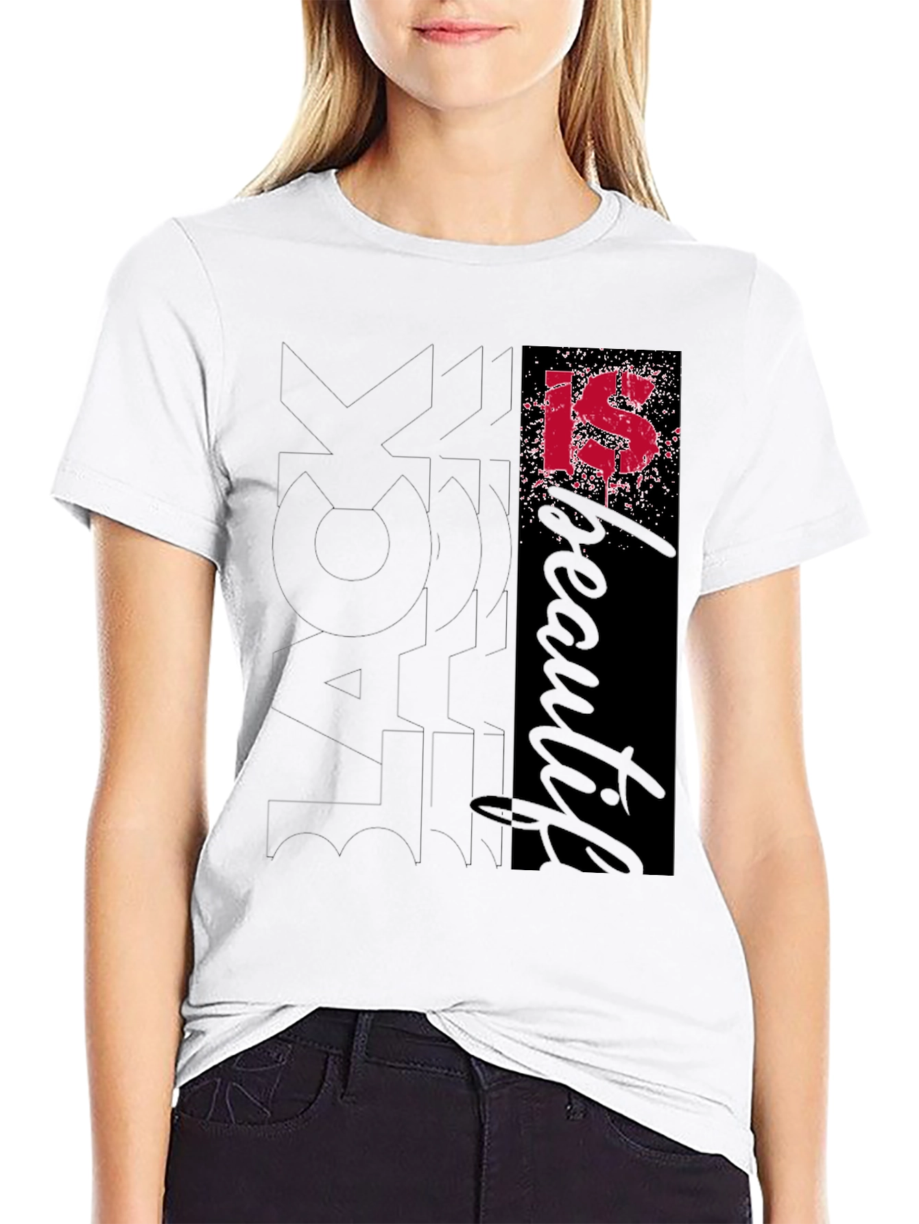 Black Most Beautiful IS T-Shirt view 9