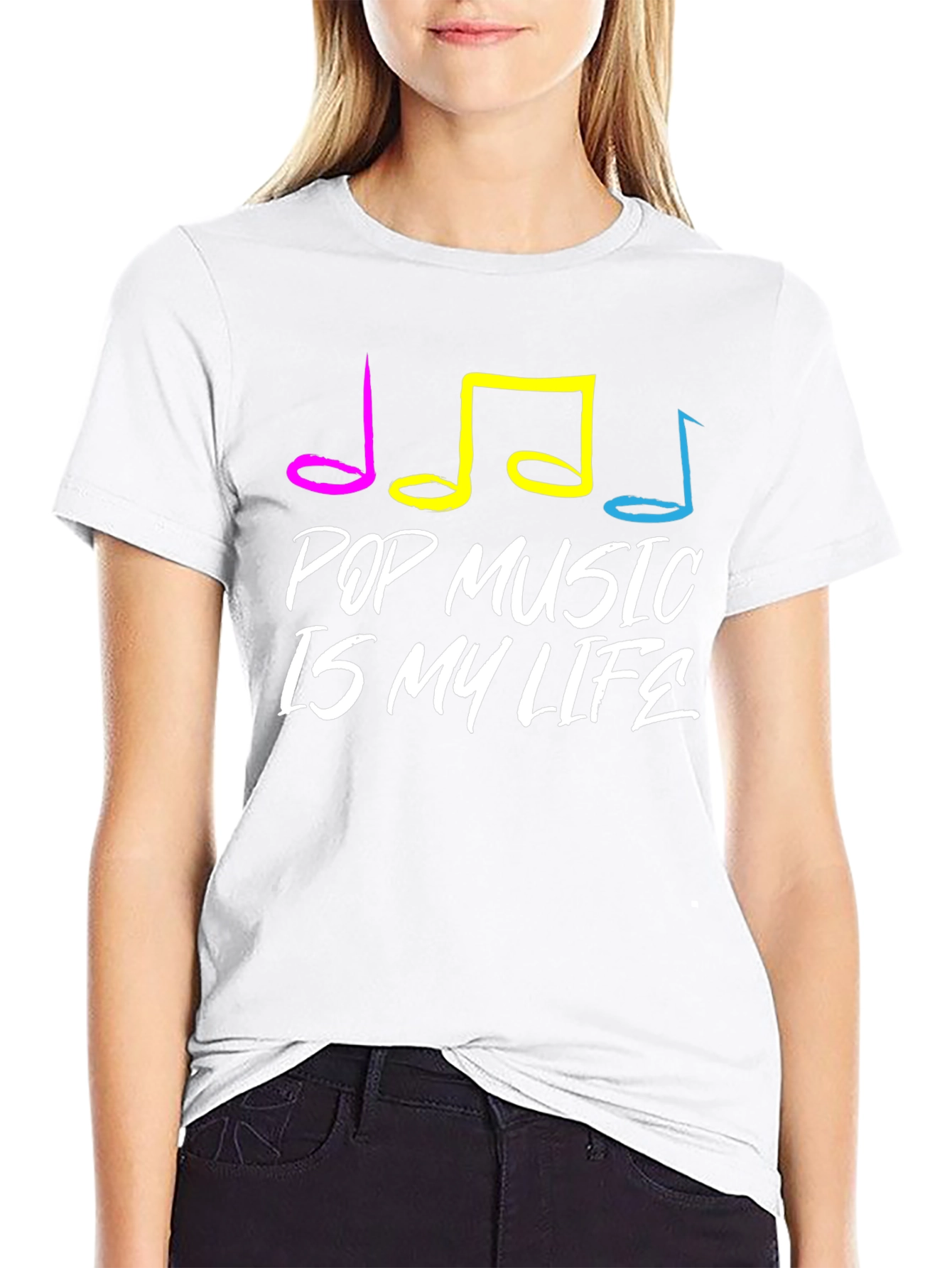 Black Pop Music Is My Life T-Shirt view 9
