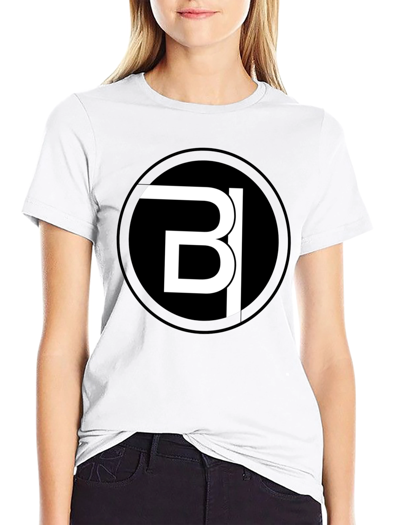 Modern Black Tee with Bold White Logo Design - 9