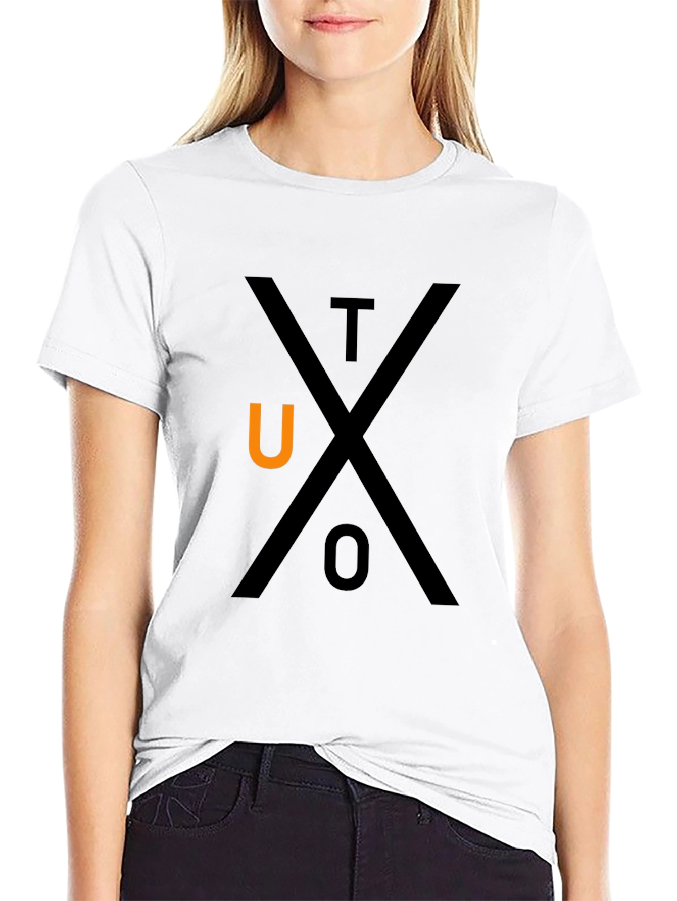 Black TUXO Graphic T-Shirt - Black Cotton Tee view 9