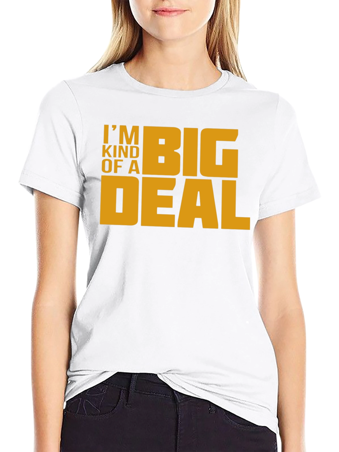 Black I'm Kind of A Big Deal T-Shirt - Black view 9
