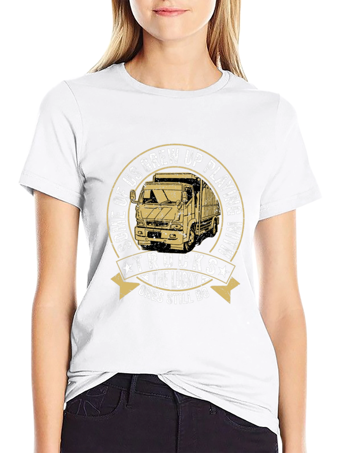 Black Trucks Graphic T-Shirt - The Lucky Ones Still Do view 9