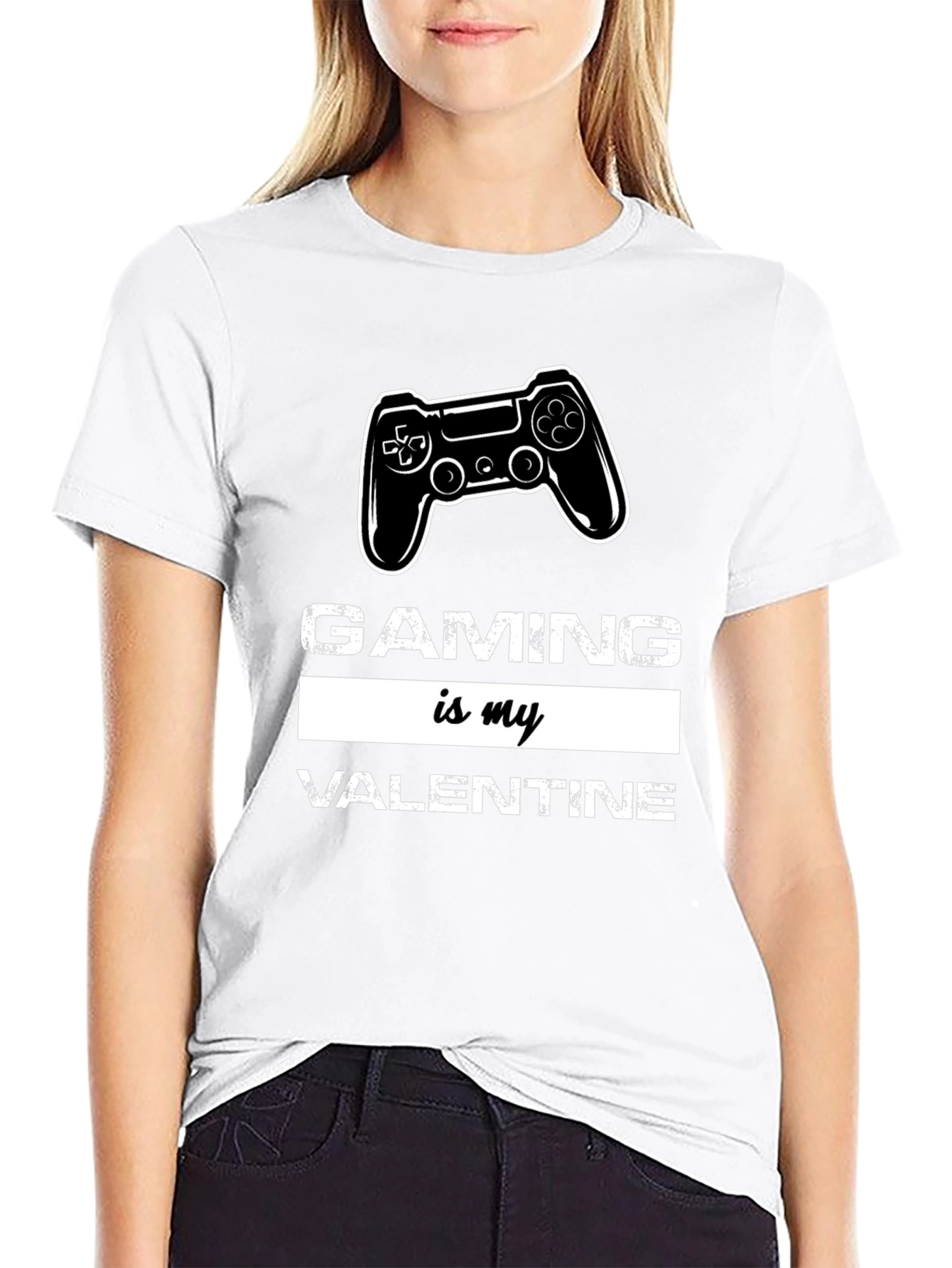 Black Gaming Is My Valentine Graphic Tee view 9