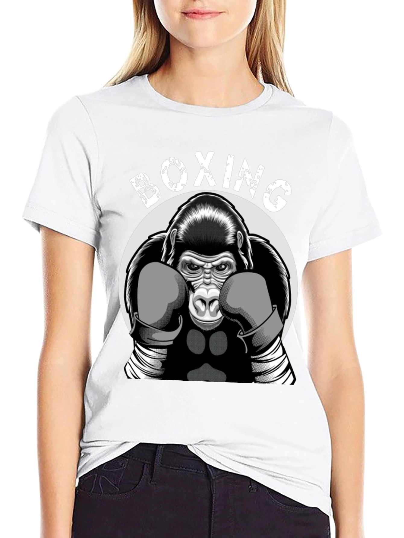 Black Boxing Gorilla Graphic Tee view 9