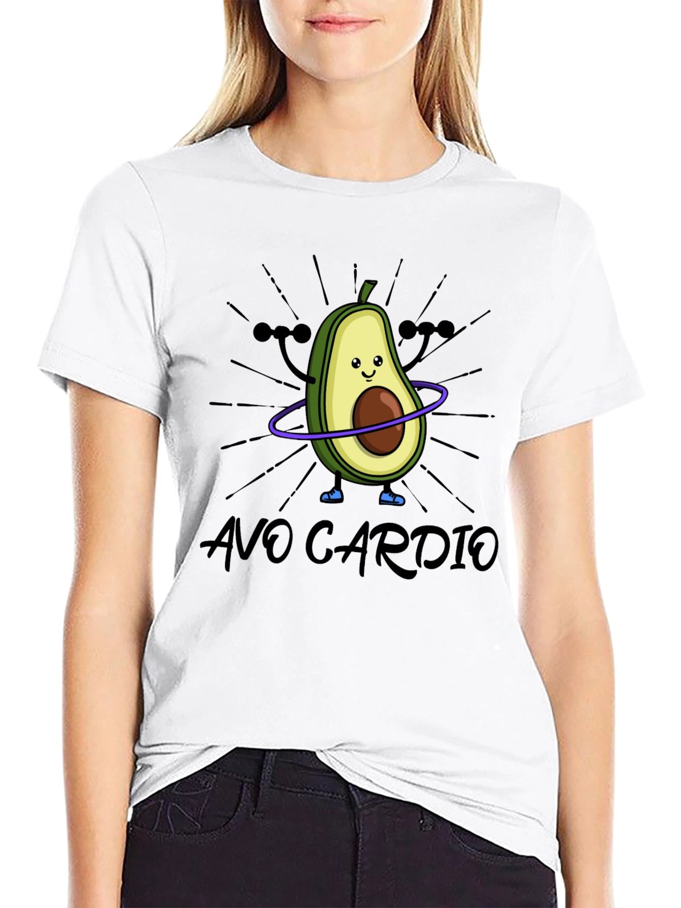Black Avo Cardio Black T-Shirt view 9