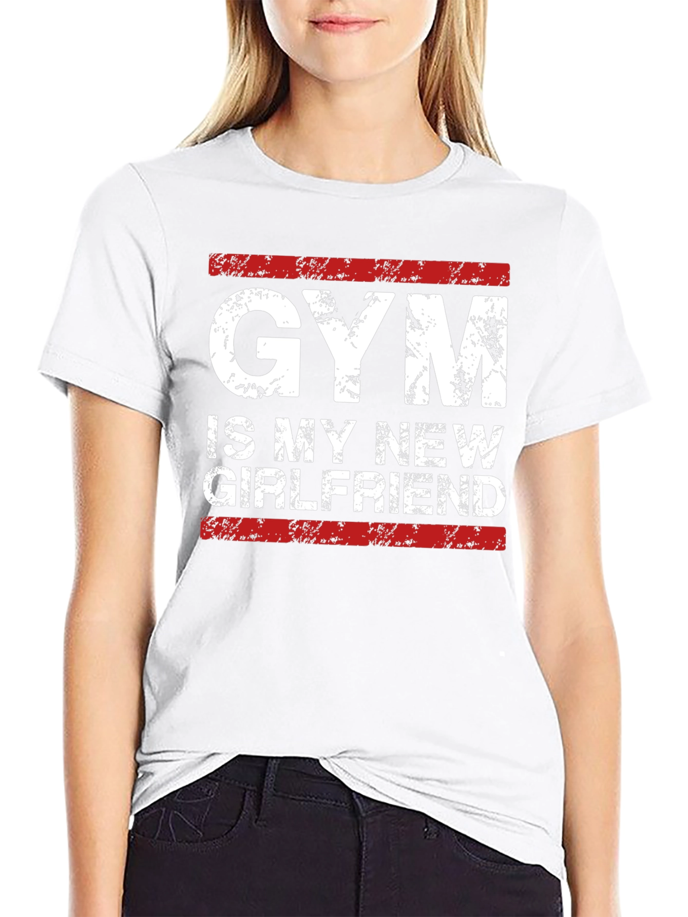 Black Gym Is My New Girlfriend - Men's Graphic Tee view 9