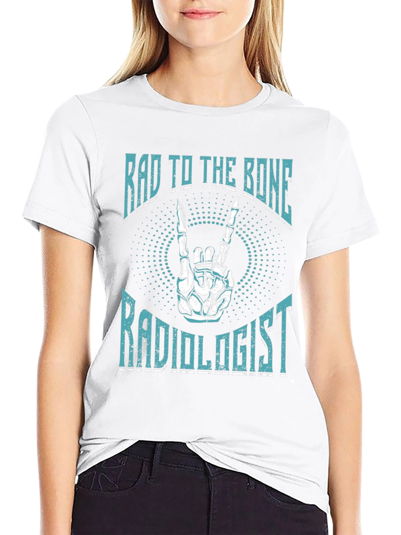 Black Rad To The Bone Radiologist Graphic T-Shirt view 9