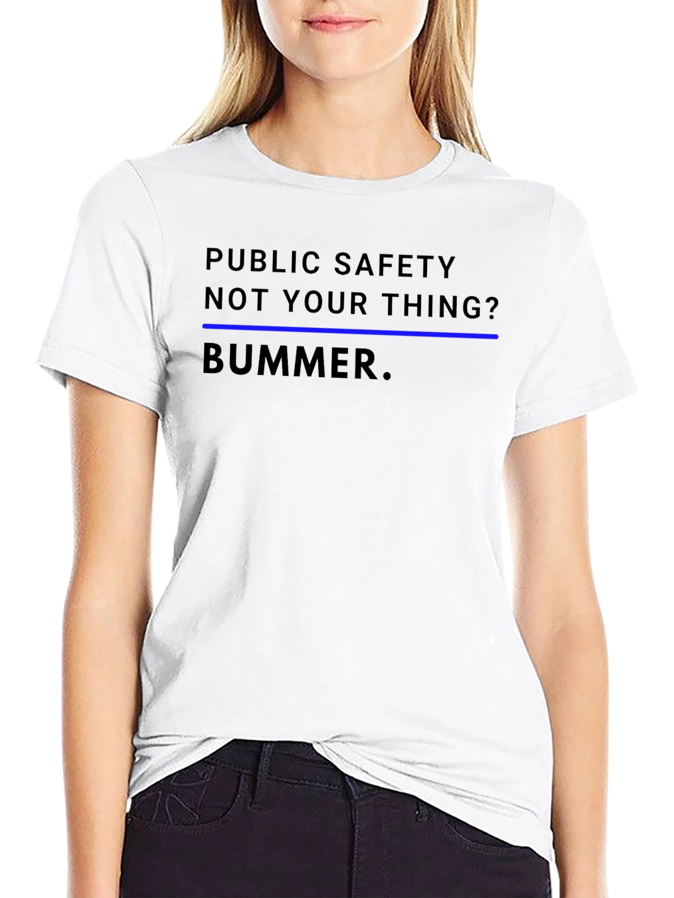 Black Public Safety - Not Your Thing? T-Shirt view 9