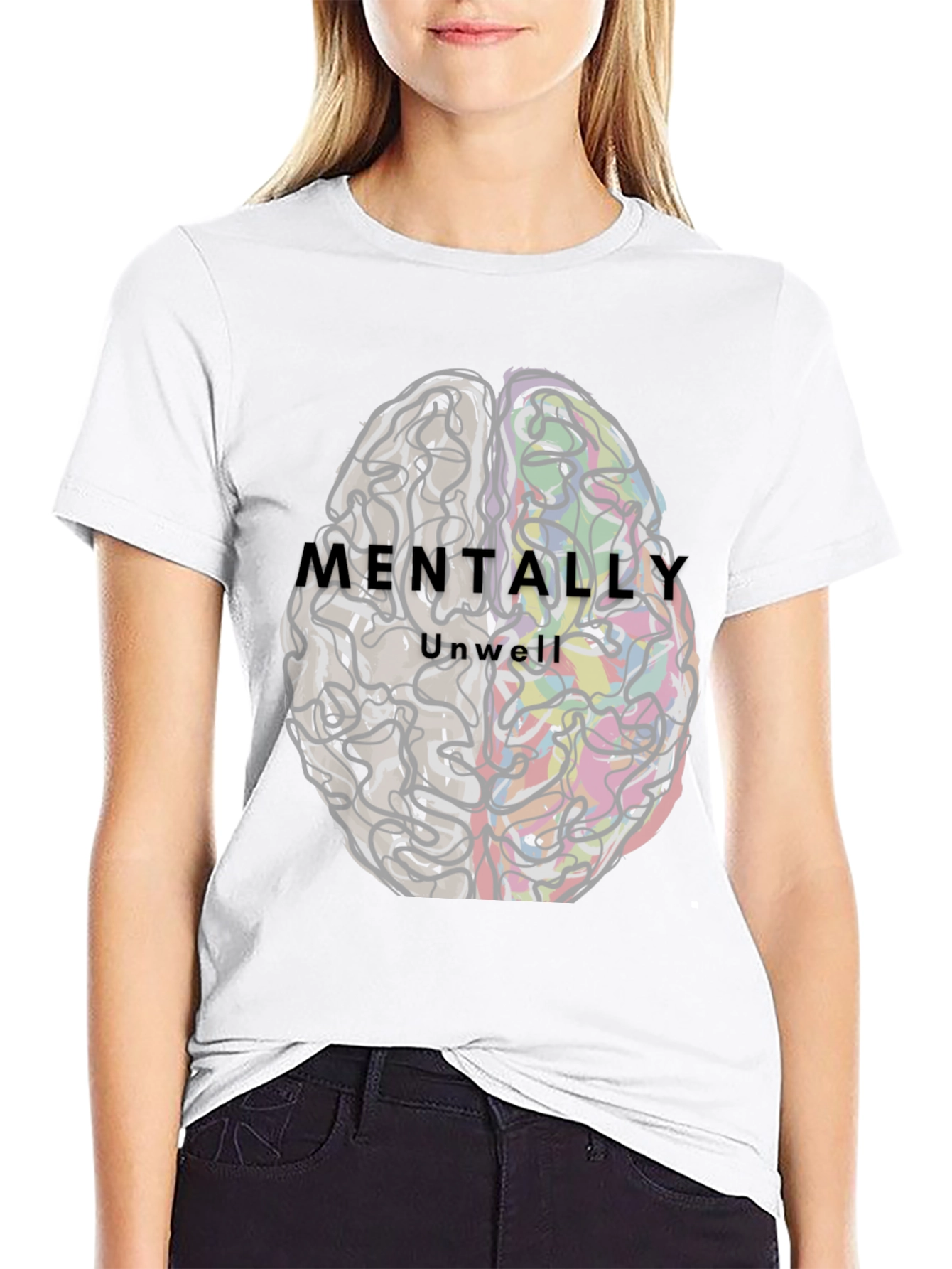 Mentally Unwell Brain Graphic Tee - Unisex - 9
